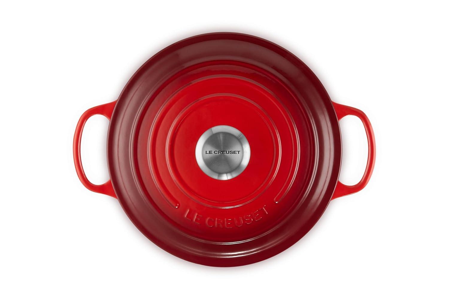 Le Creuset ® Signature 3.5-Qt. Cerise Enameled Cast Iron Sauteuse Oven