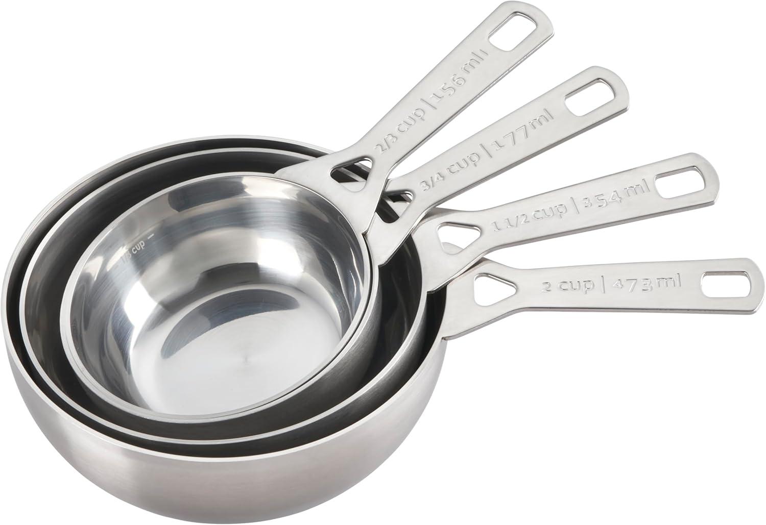Le Creuset Le Creuset Stainless Steel Batch Baking Measuring Cups - Set of 4