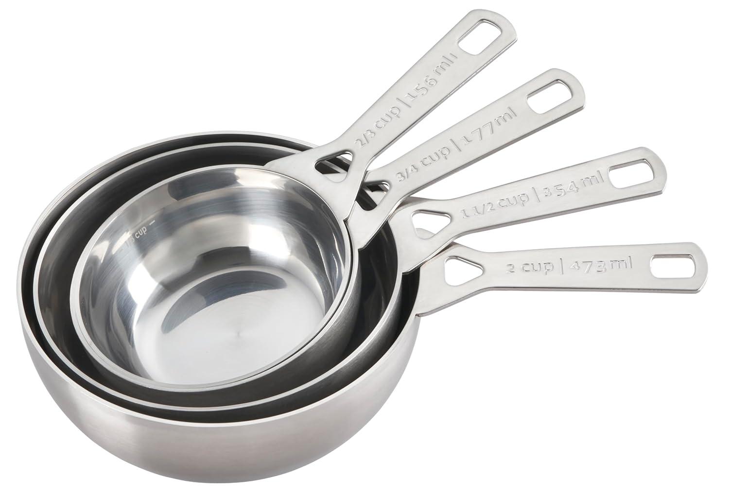 Le Creuset Le Creuset Stainless Steel Batch Baking Measuring Cups - Set of 4