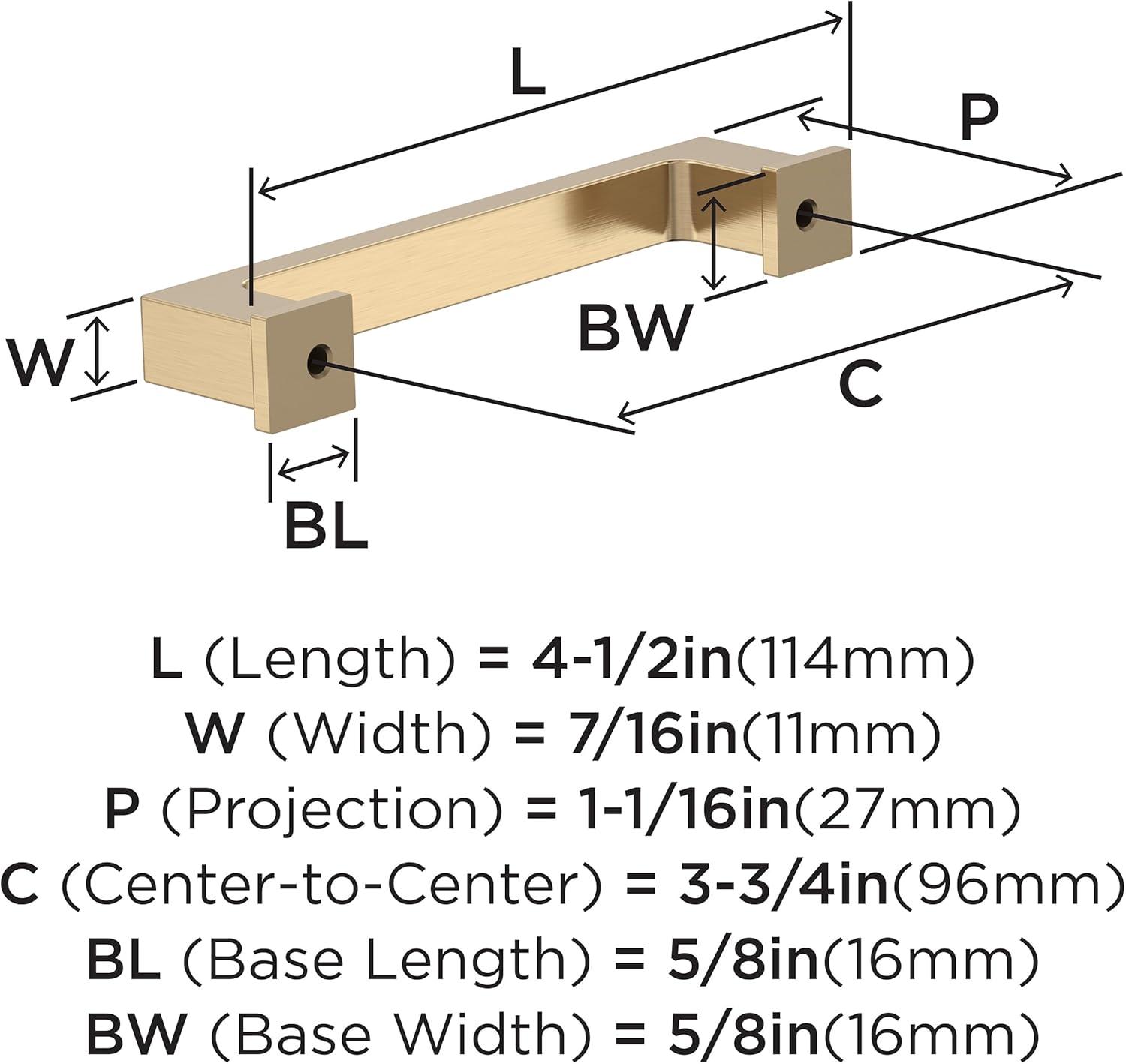 Bridgeport 3 3/4" Center Handle Pull Multipack