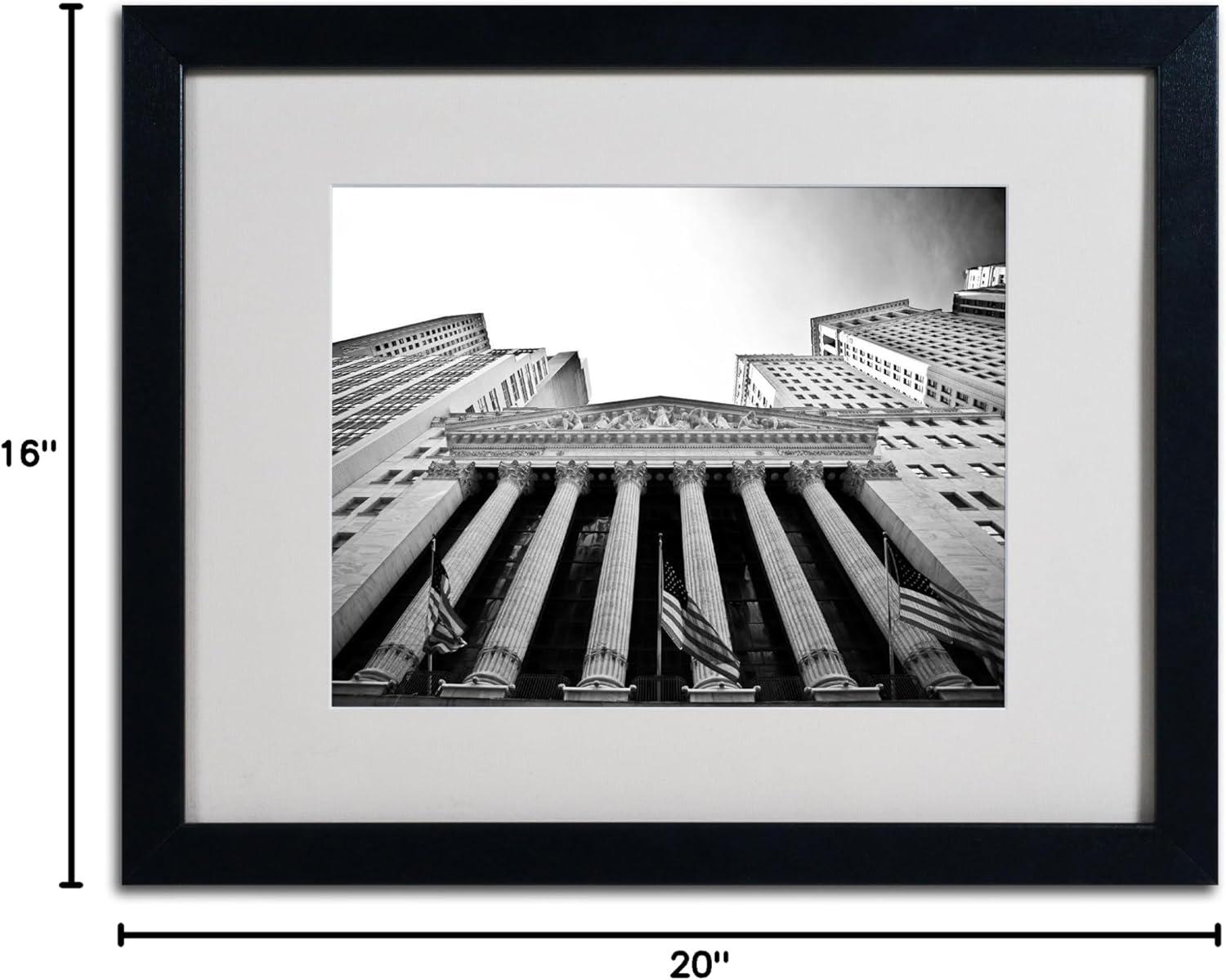 Trademark Art 'The New York Stock Exchange' Matted Framed Art by Yale Gurney