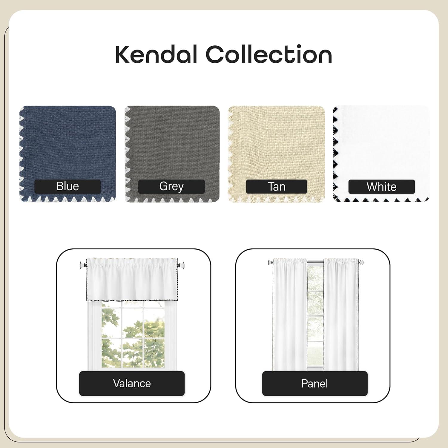 Achim Importing Co Tailored 58'' W Kitchen Curtain