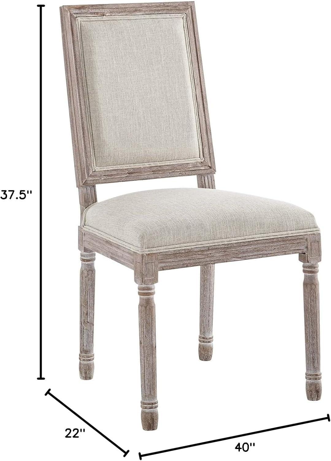 Modway Court Dining Side Chair Upholstered Fabric