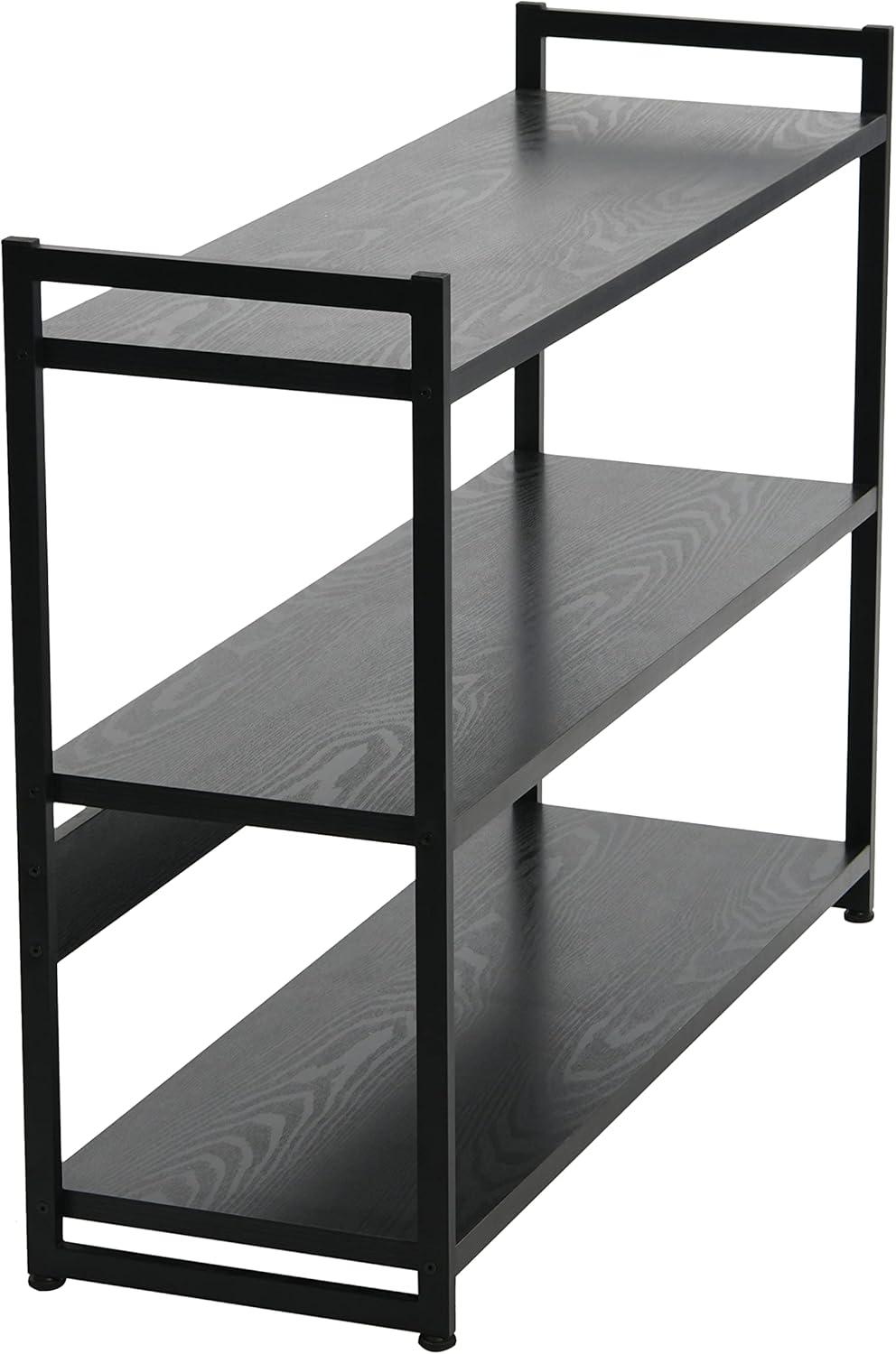 Household Essentials 32.5" Jamestown Wide 3 Shelf Bookshelf