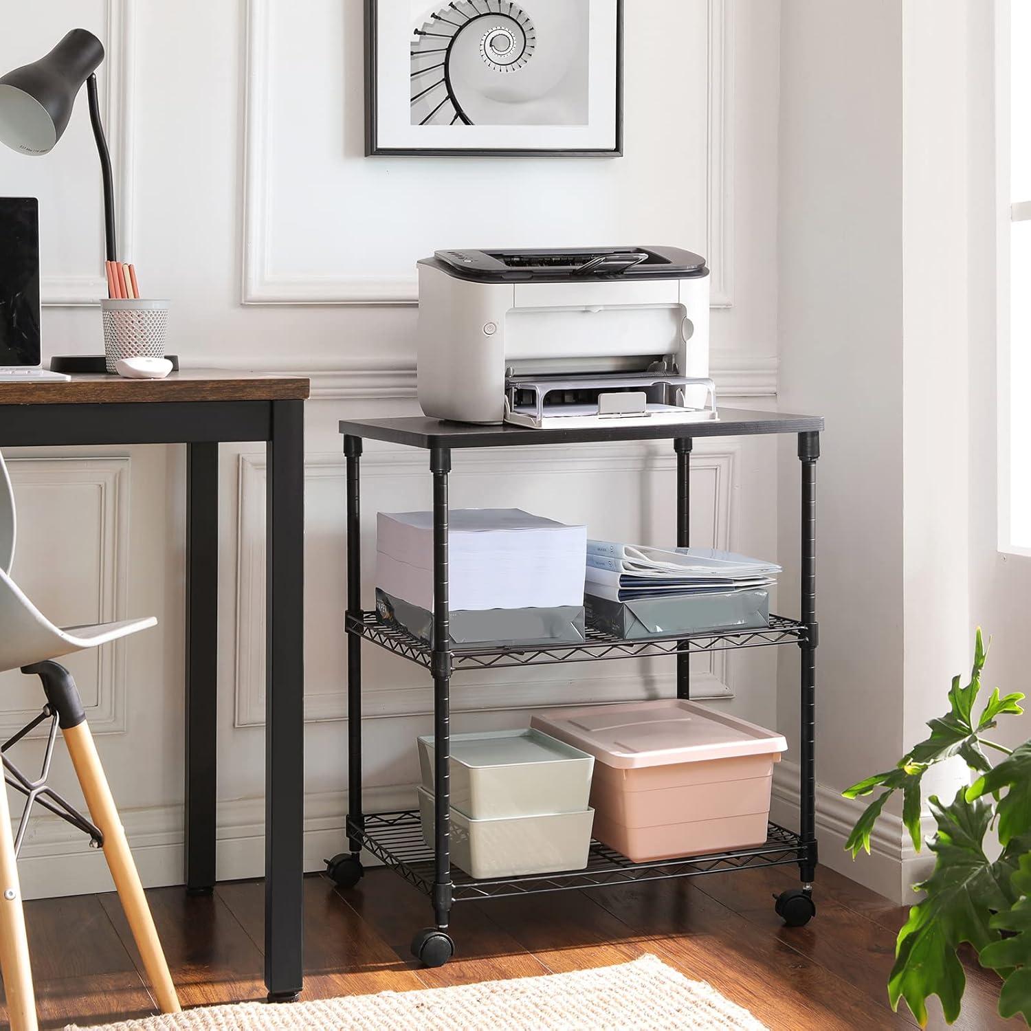Zimtown Printer Stand Series / 3 Tier Printer Stand(Black)