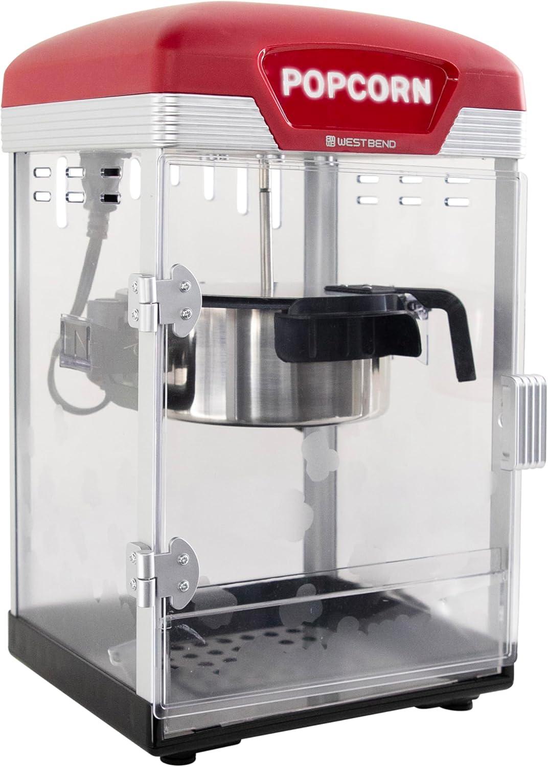West Bend West Bend Theater Crazy 4 Qt. Popcorn Machine, In Black