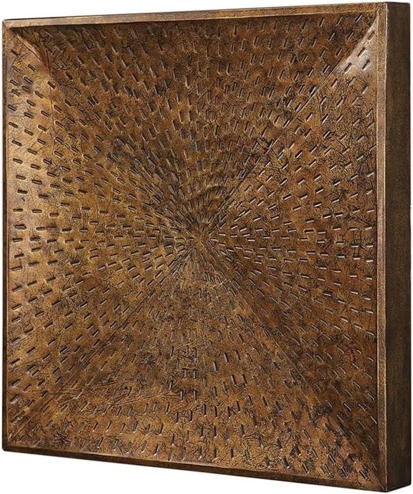 Blaise 31.5" Antiqued Bronze Textured Wall Art