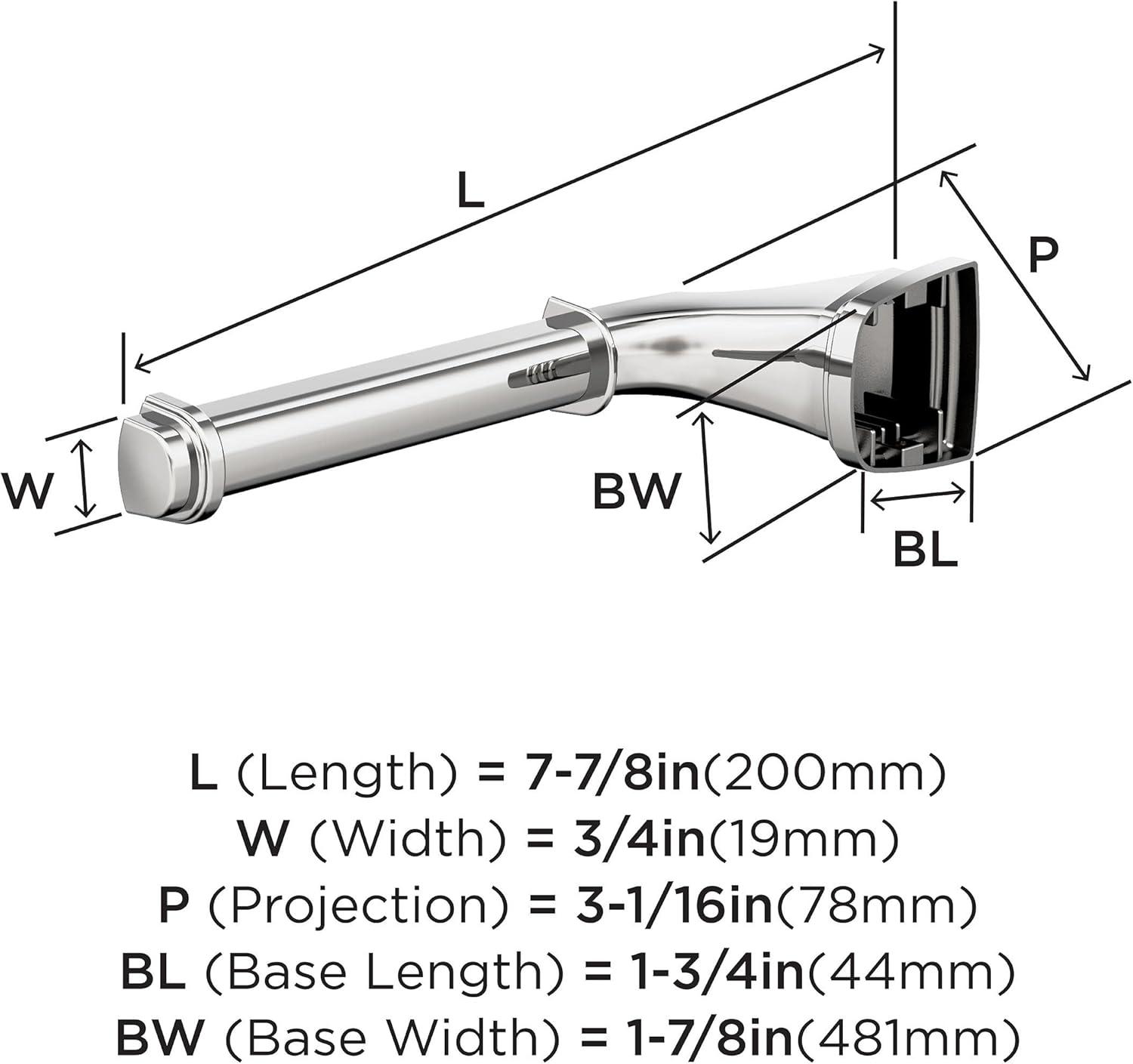 Amerock Revitalize Single Post Wall Mounted Toilet Paper Holder