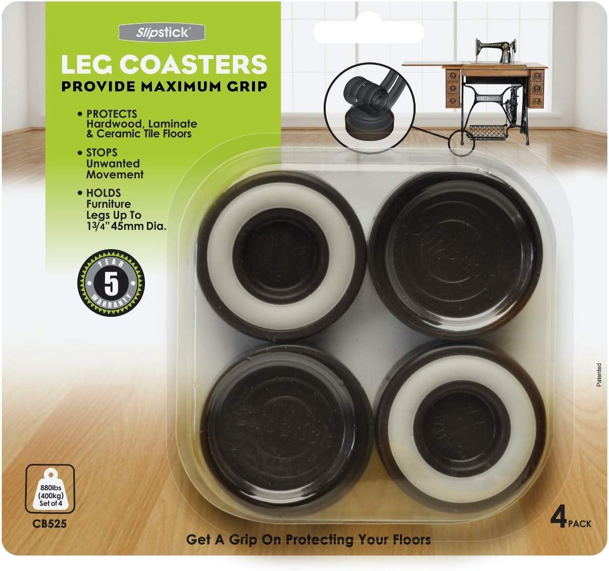 Slipstick Furniture Leg Floor Protector Coaster Cup (Set of 4)