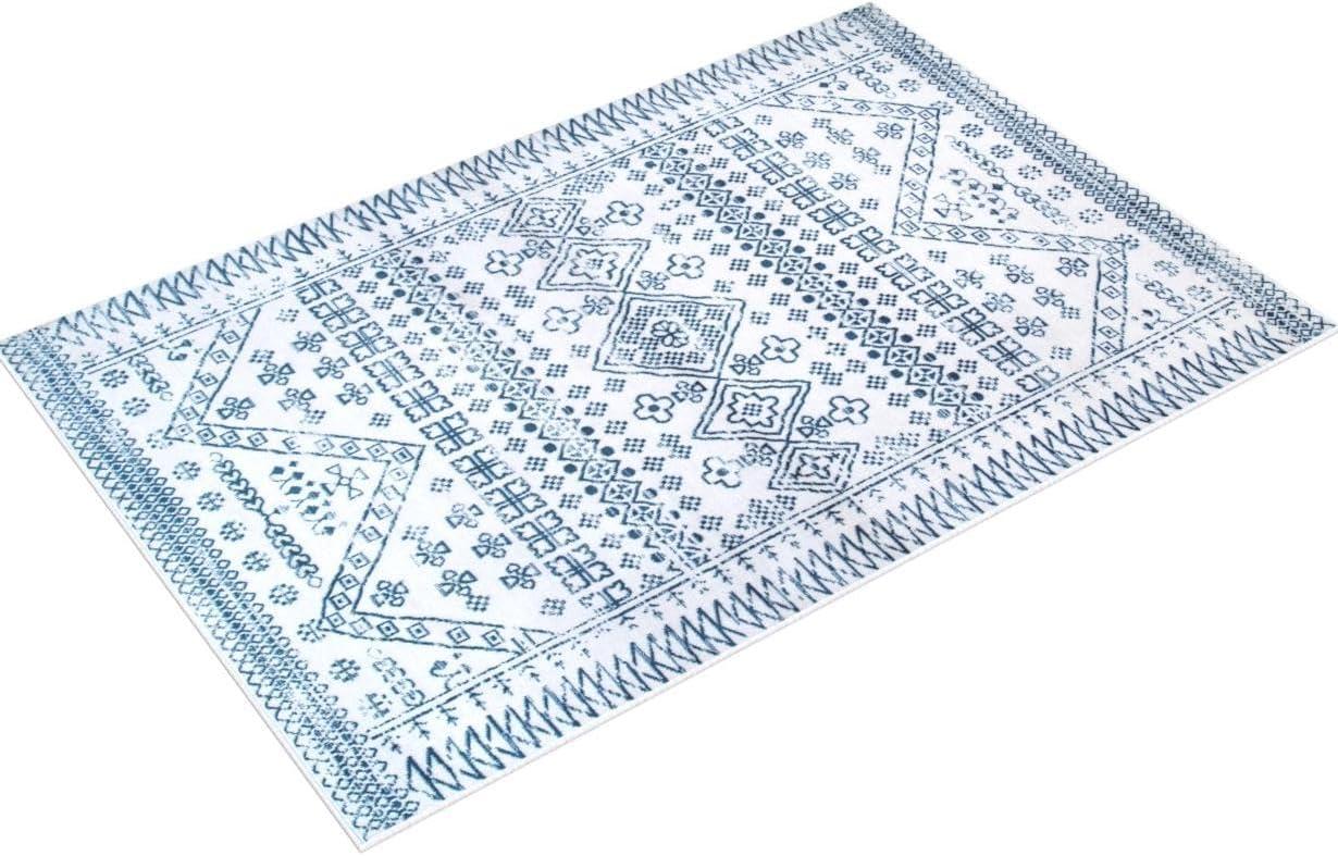 Nuloom Frances Moroccan 3x5 Accent Indoor Area Rug for Living Room Bedroom Dining Room Entryway, Blue