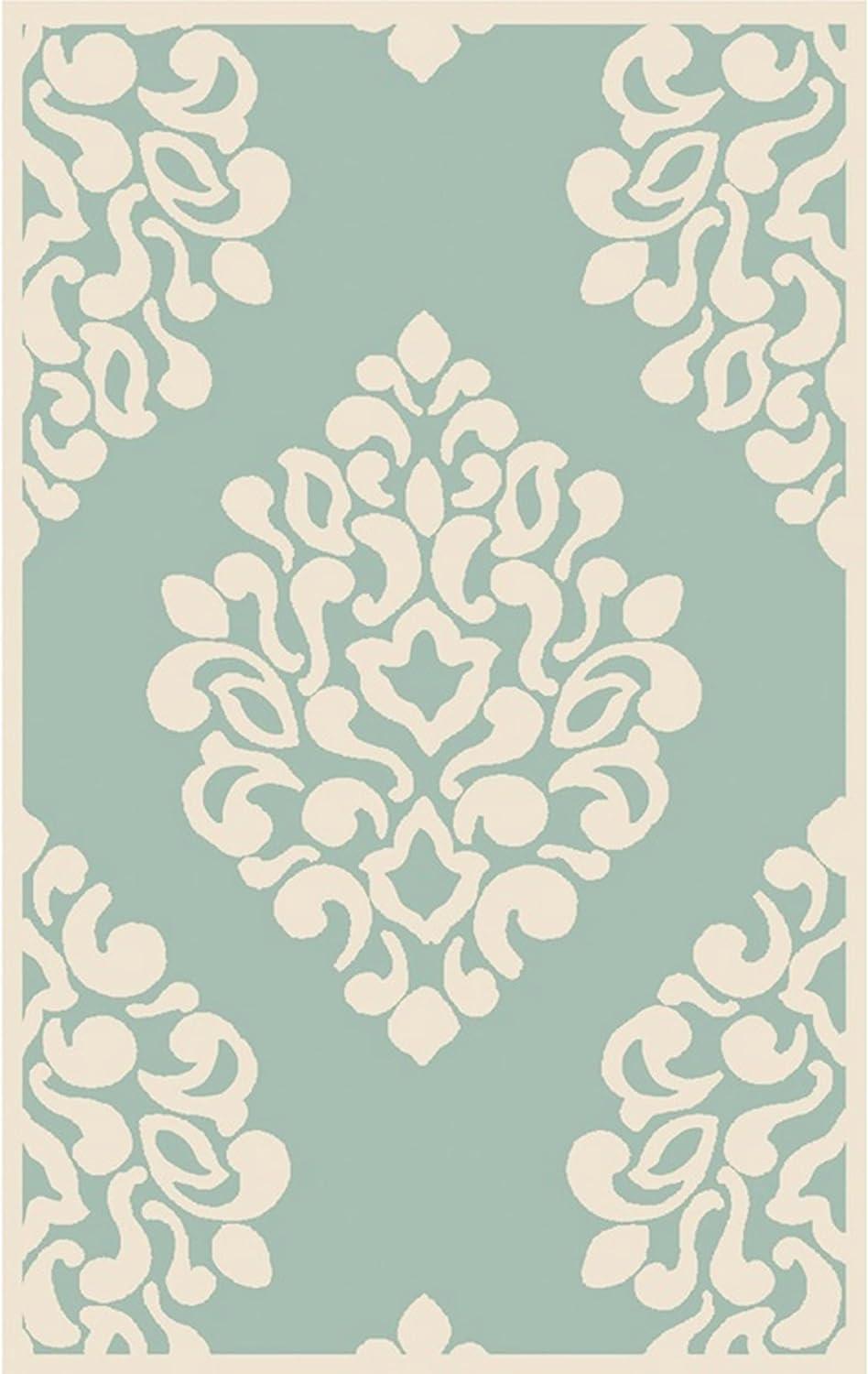 Floret Martha Stewart Hand Tufted Wool Damask Rug