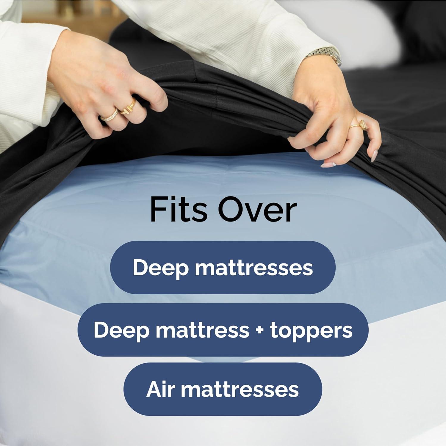 CGK Linens Extra Deep Pocket luxury Sheet Set - Solid Ultra Soft & Cooling Sheet Sets