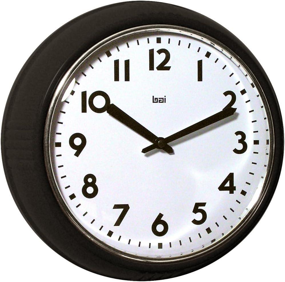 Classic Black and White Silent Analog Wall Clock