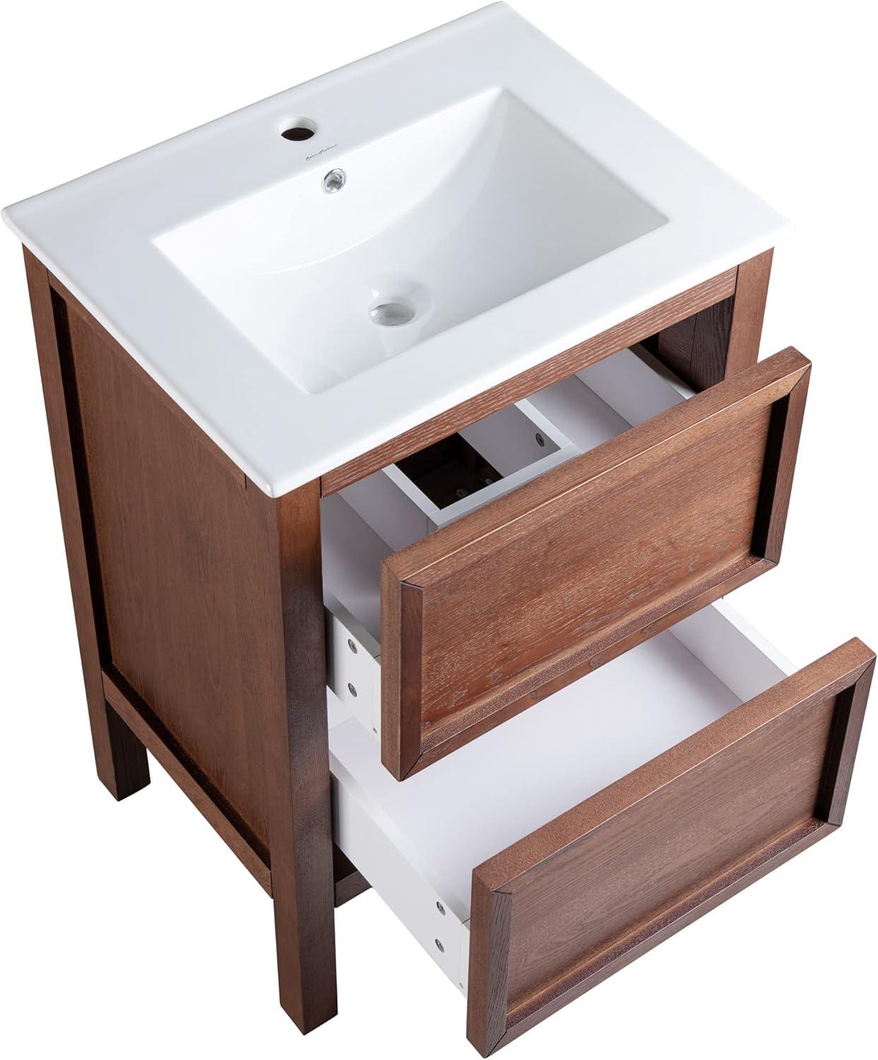 Nadar 24" Bathroom Vanity in Walnut