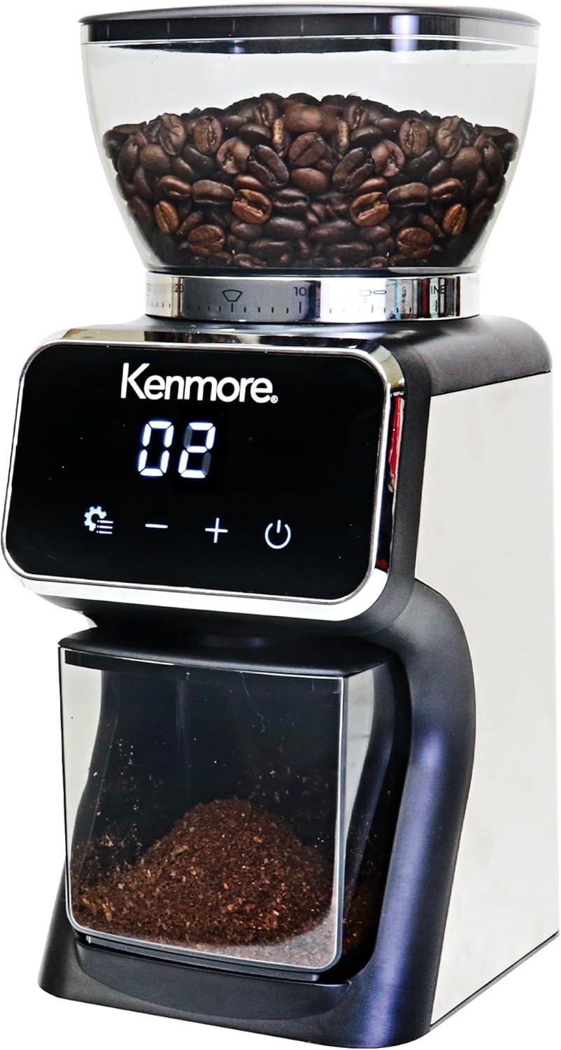 Kenmore Digital Conical Burr Coffee Grinder with 30 Grind Sizes