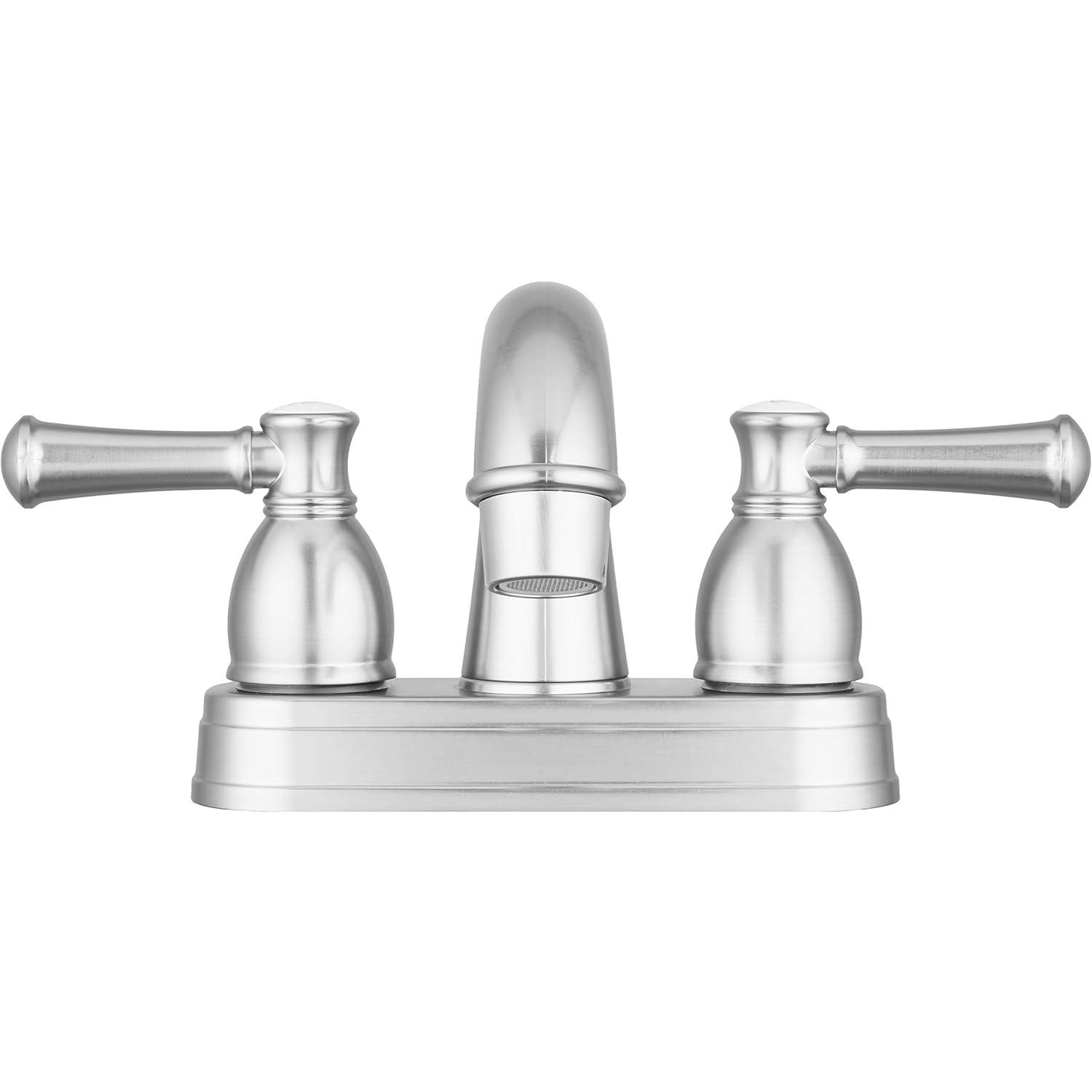 Dura Faucet Designer Arc Spout RV Lavatory Faucet - Brushed Satin Nickel