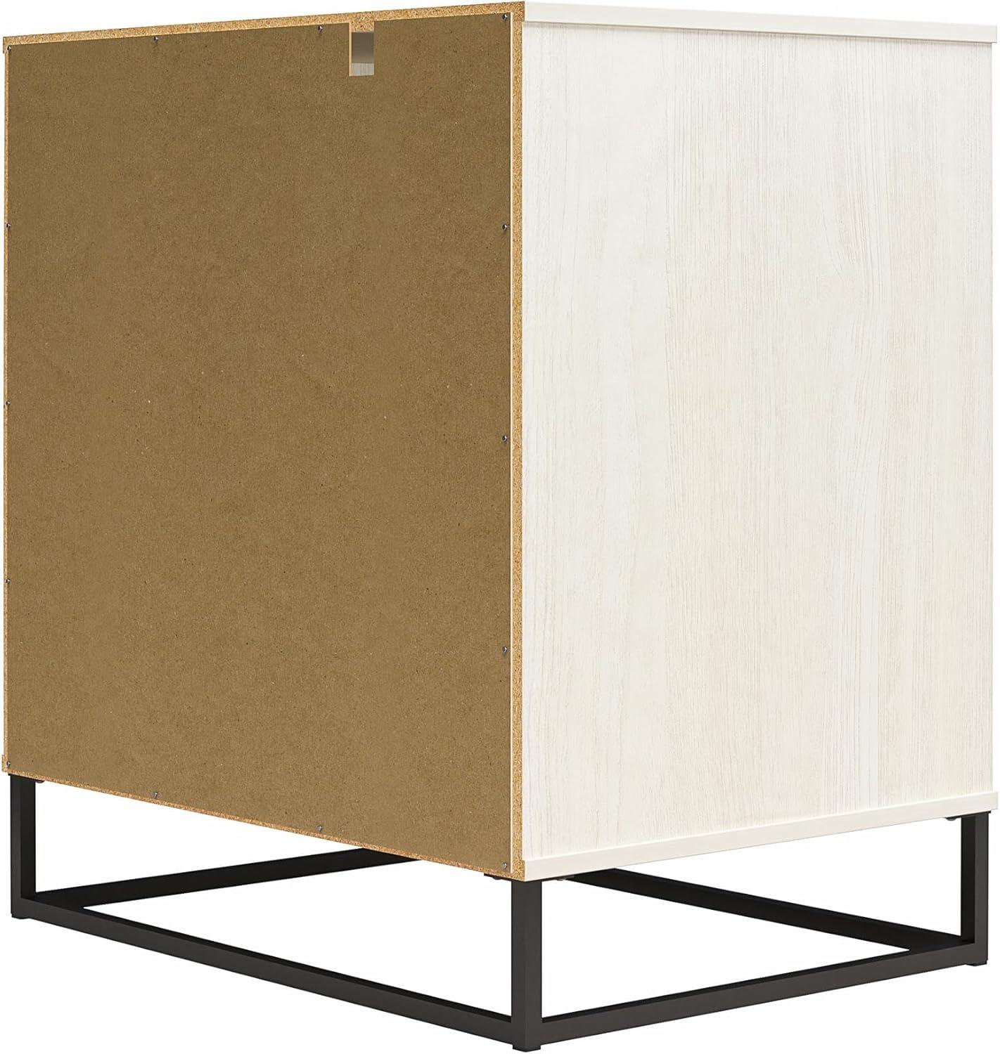 Novogratz Kelly 2 Door Accent Cabinet Ivory Oak