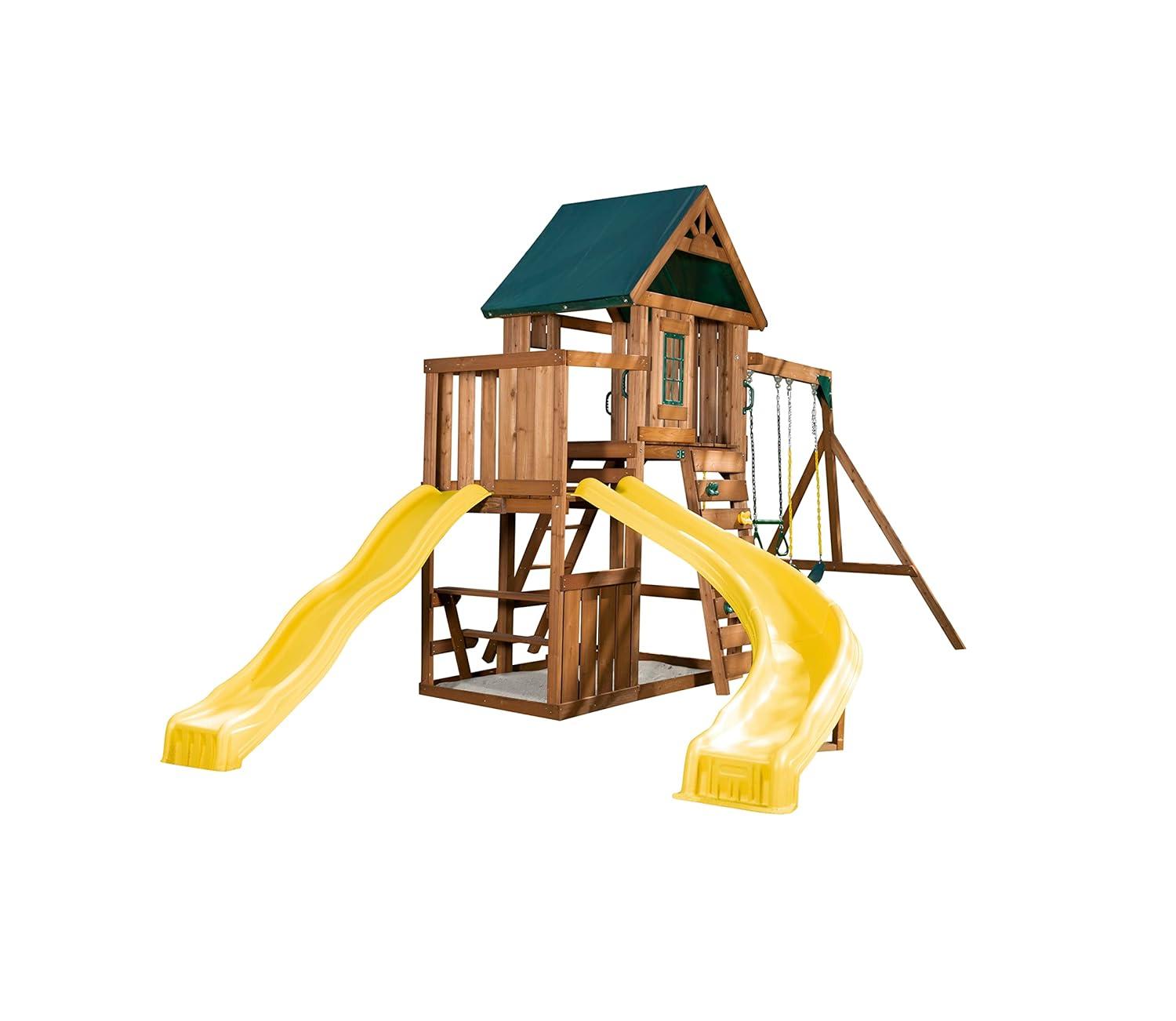 Swing-n-Slide Castlebrook Wooden Play Swing Set