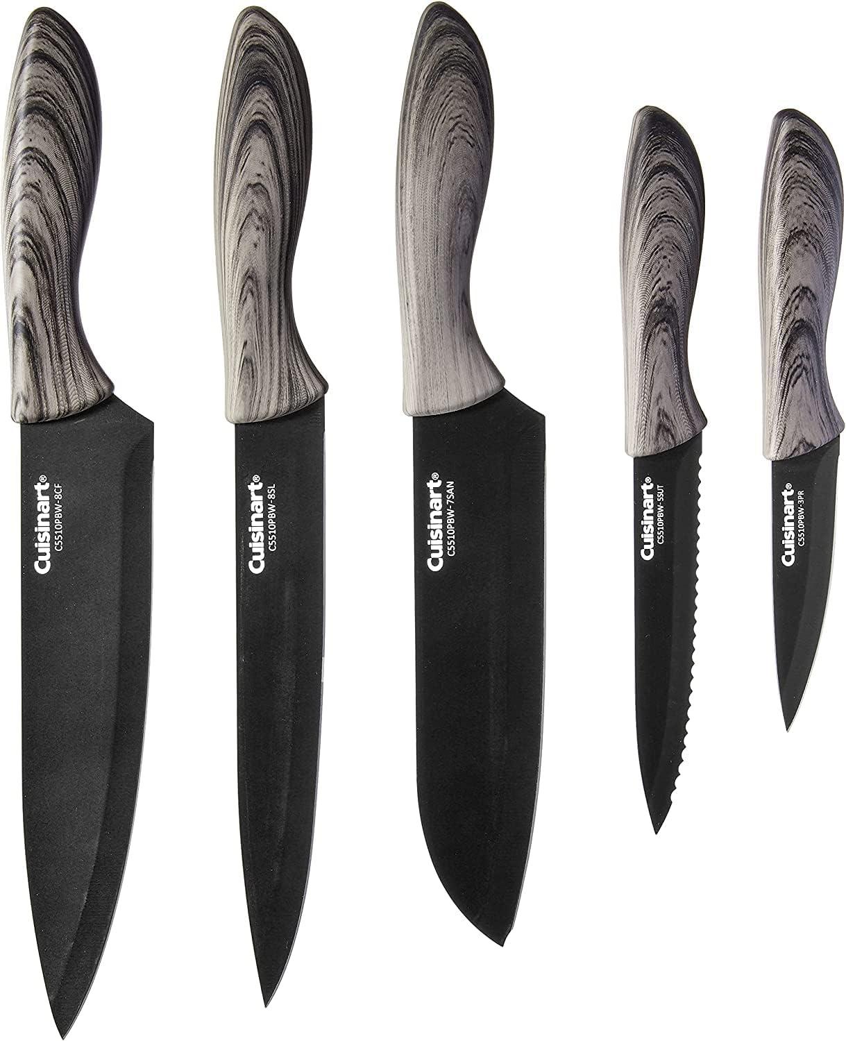 Cuisinart C55-10PBW Faux Wood Knife Set (10-Piece)