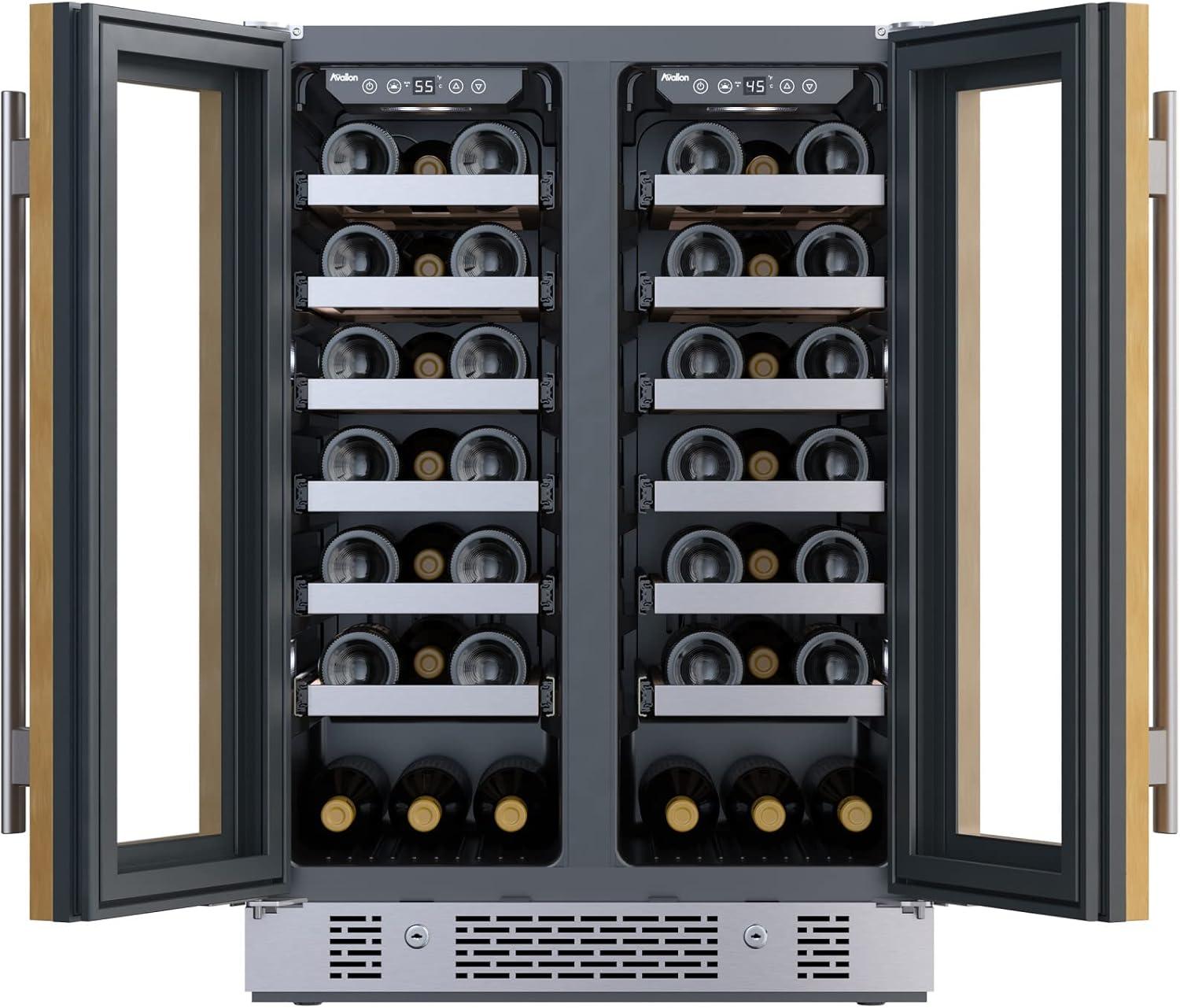 Avallon Dual Zone 24'' 42 Bottle Wine Refrigerator