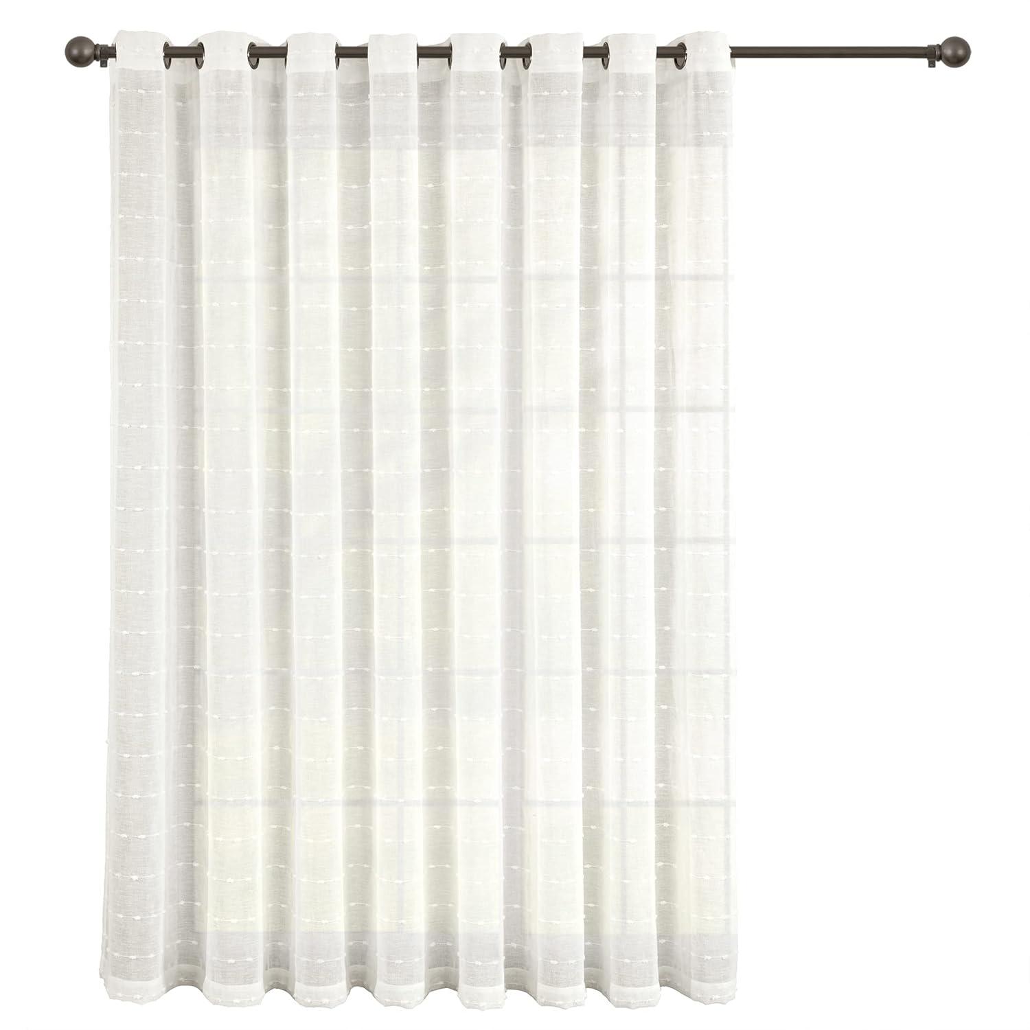 Lush Decor Solid Sheer Grommet Curtain Panels