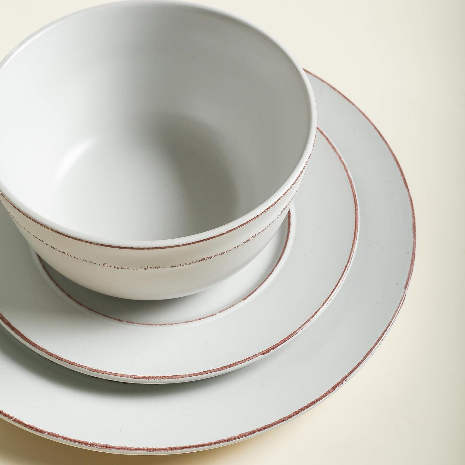 Earth & Clay Earth & Clay Hazel 24-Piece Dinnerware Set Stoneware (Set of 24)