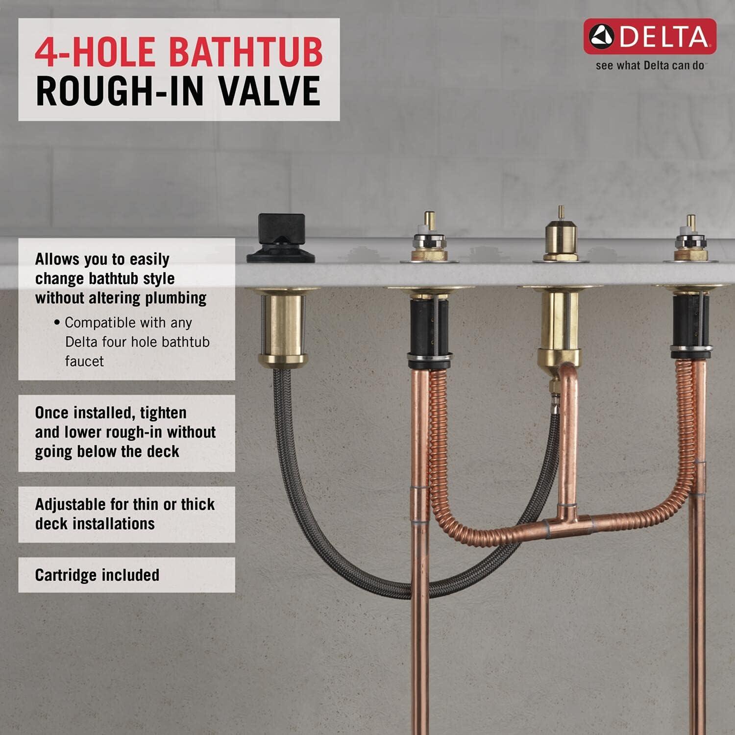 4-Hole Roman Tub Valve