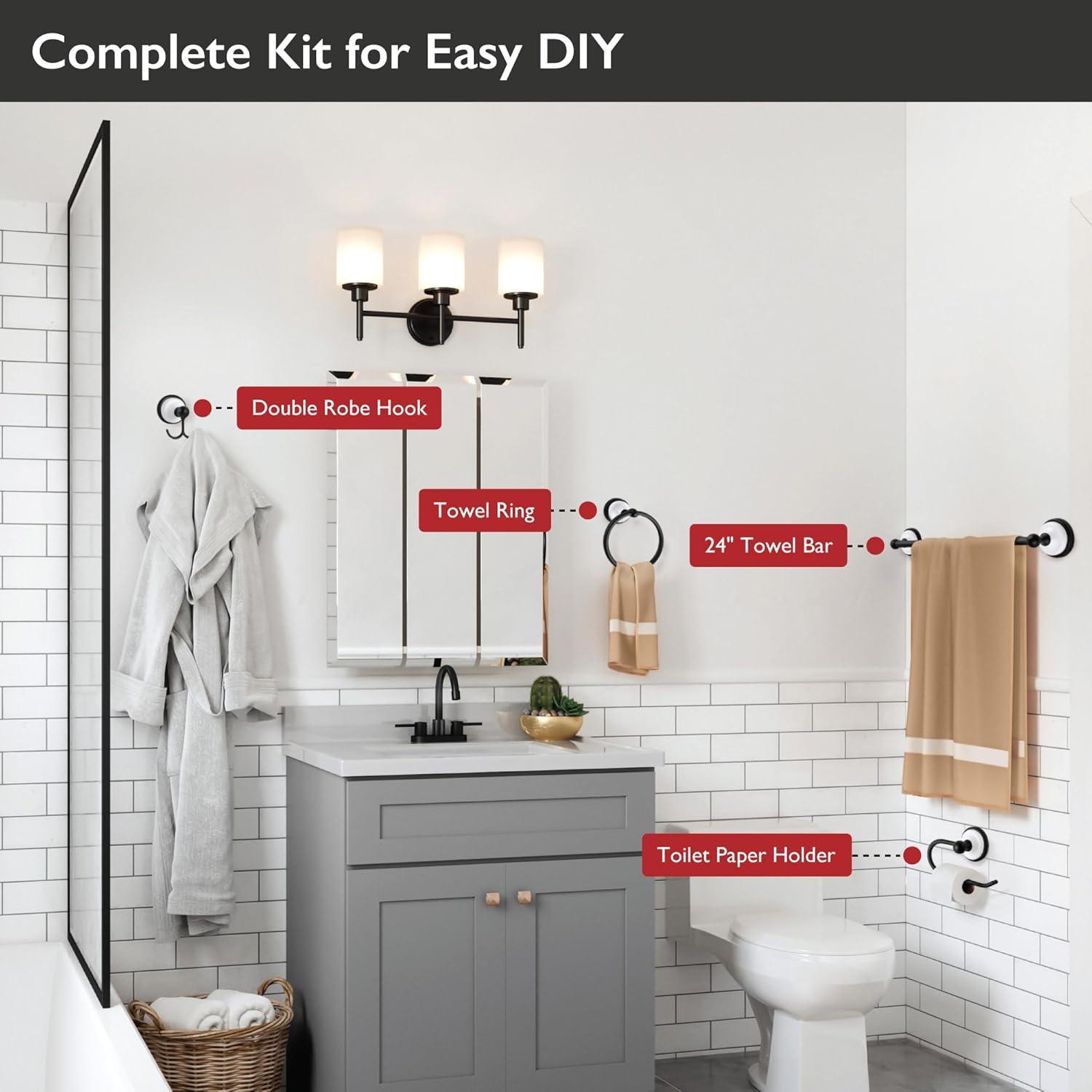 Savannah 4 - Piece Bathroom Hardware Set