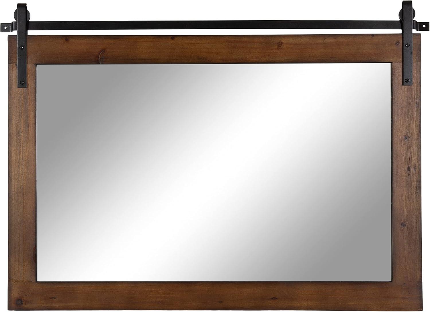 Kate and Laurel Cates Rustic Wall Mirror