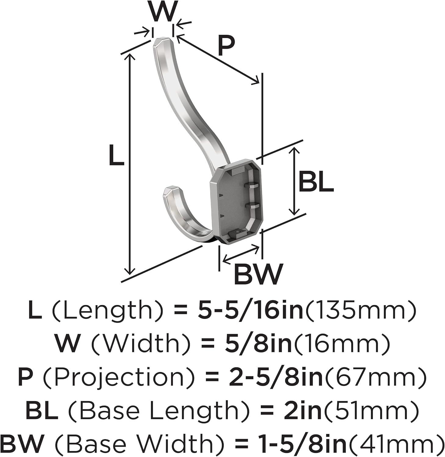 Granlyn Transitional Double Prong Decorative Wall Hook