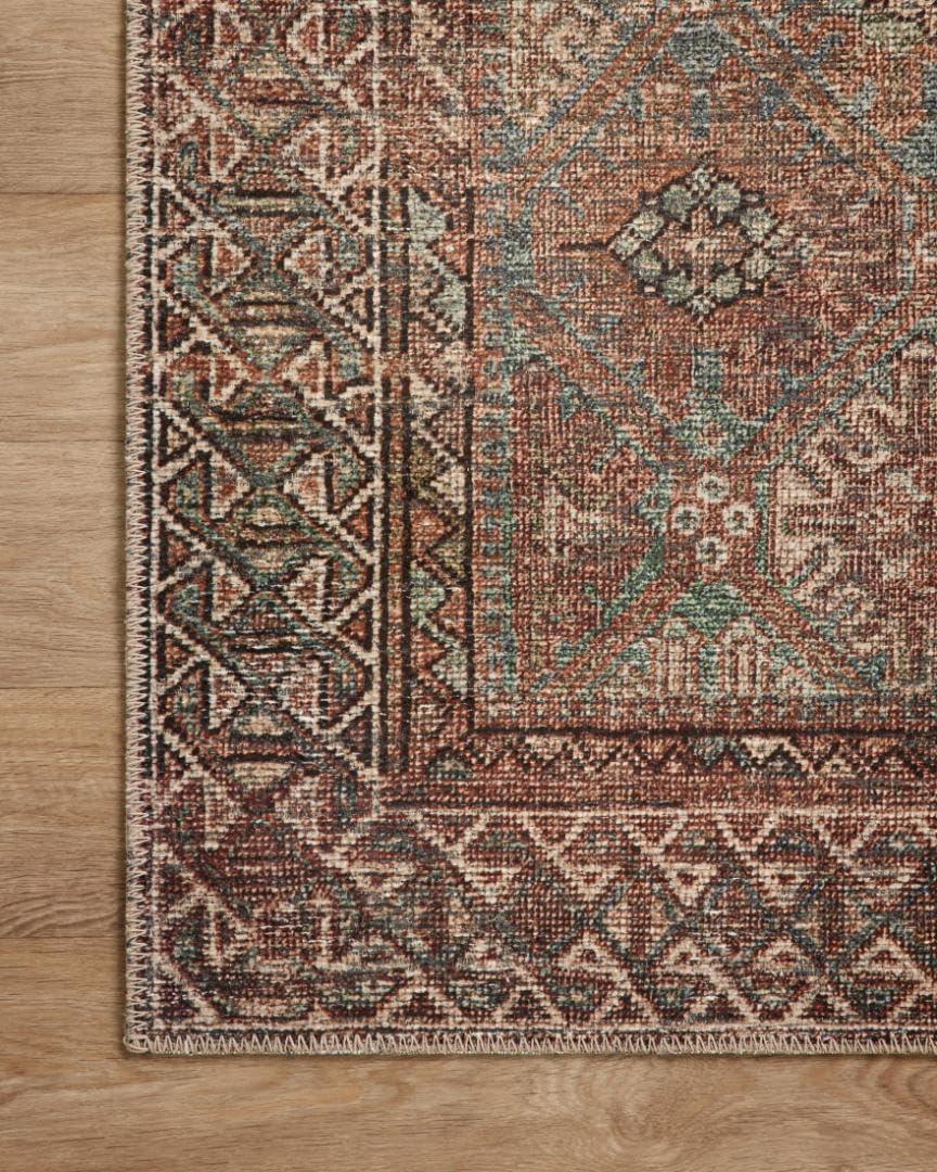 Amber Lewis x Loloi Amber Lewis x Loloi Billie Aqua / Rust Area Rug