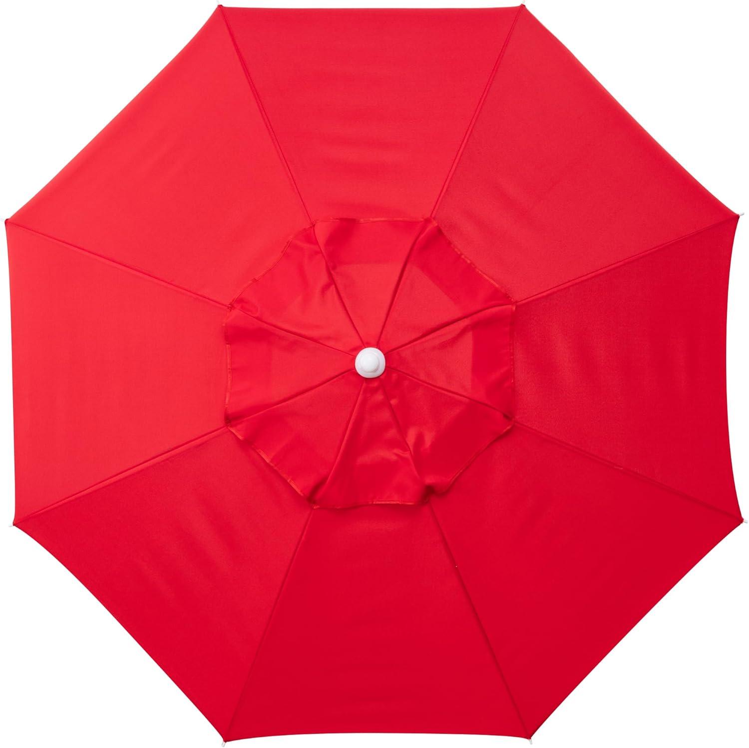 Arlmont & Co. Edwin 5.5 ft Outdoor Canopy Sunshade Beach Umbrella and Small Patio Umbrella