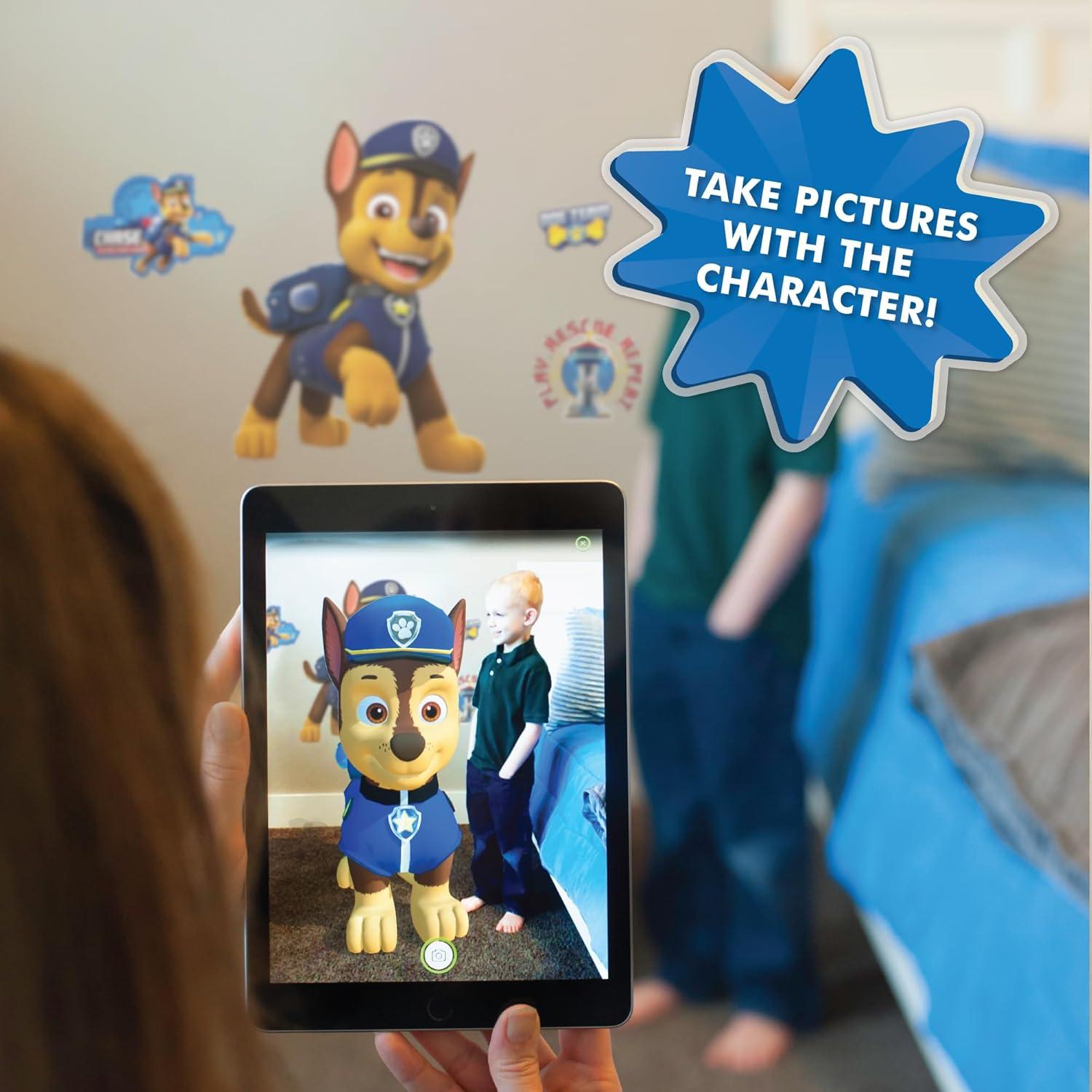 Wall Palz Nickelodeon Paw Patrol Wall Decal - 19" Rocky Vinyl Wall Stickers for Bedroom with 3D Augmented Reality Interaction - Paw Patrol Wall Décor