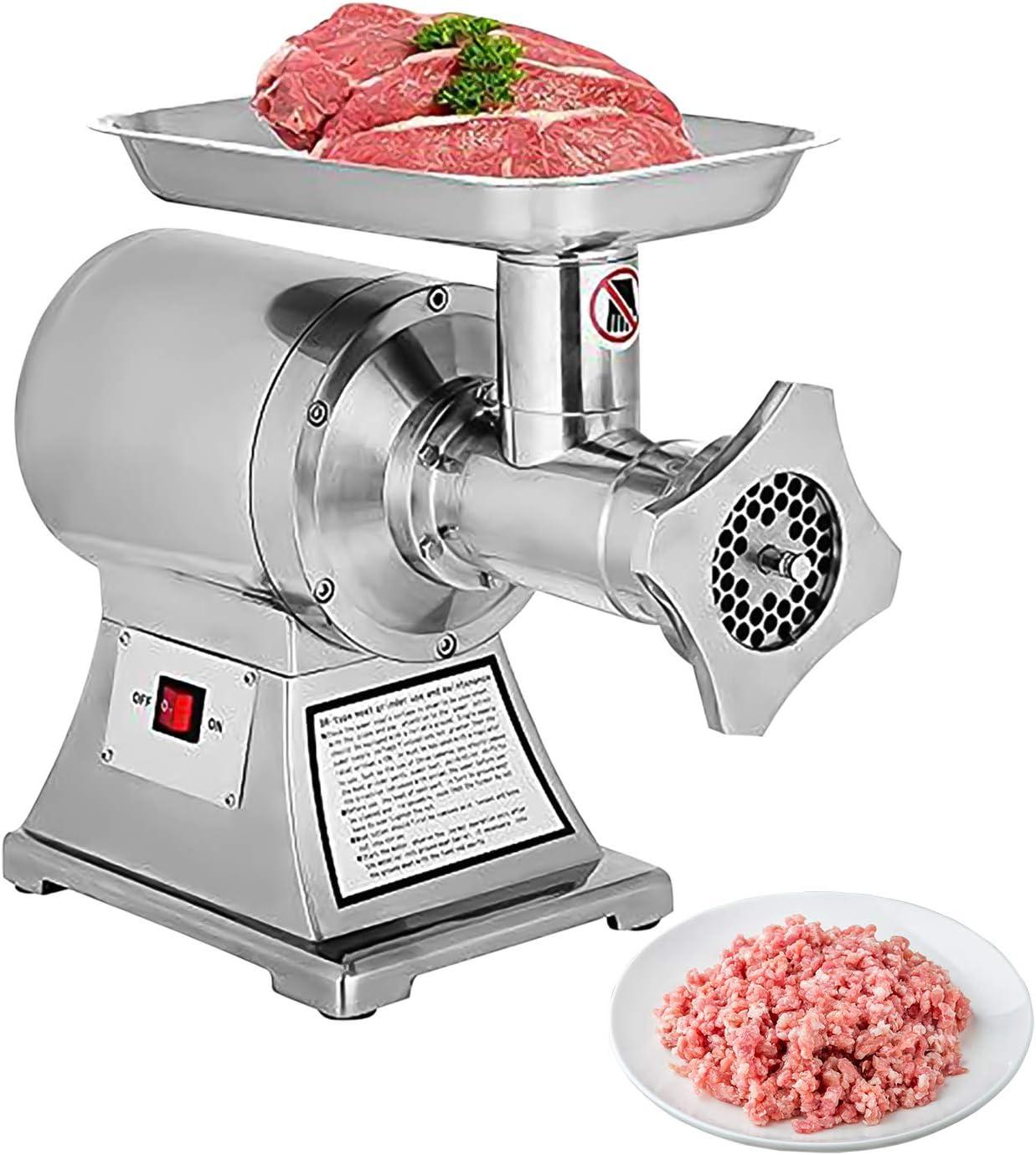 GorillaRock Meat Grinder Commercial | Electric Minced Meat Maker | Stainless Steel Meat Chopper | 250 kg (550 lbs) p/h | 110V