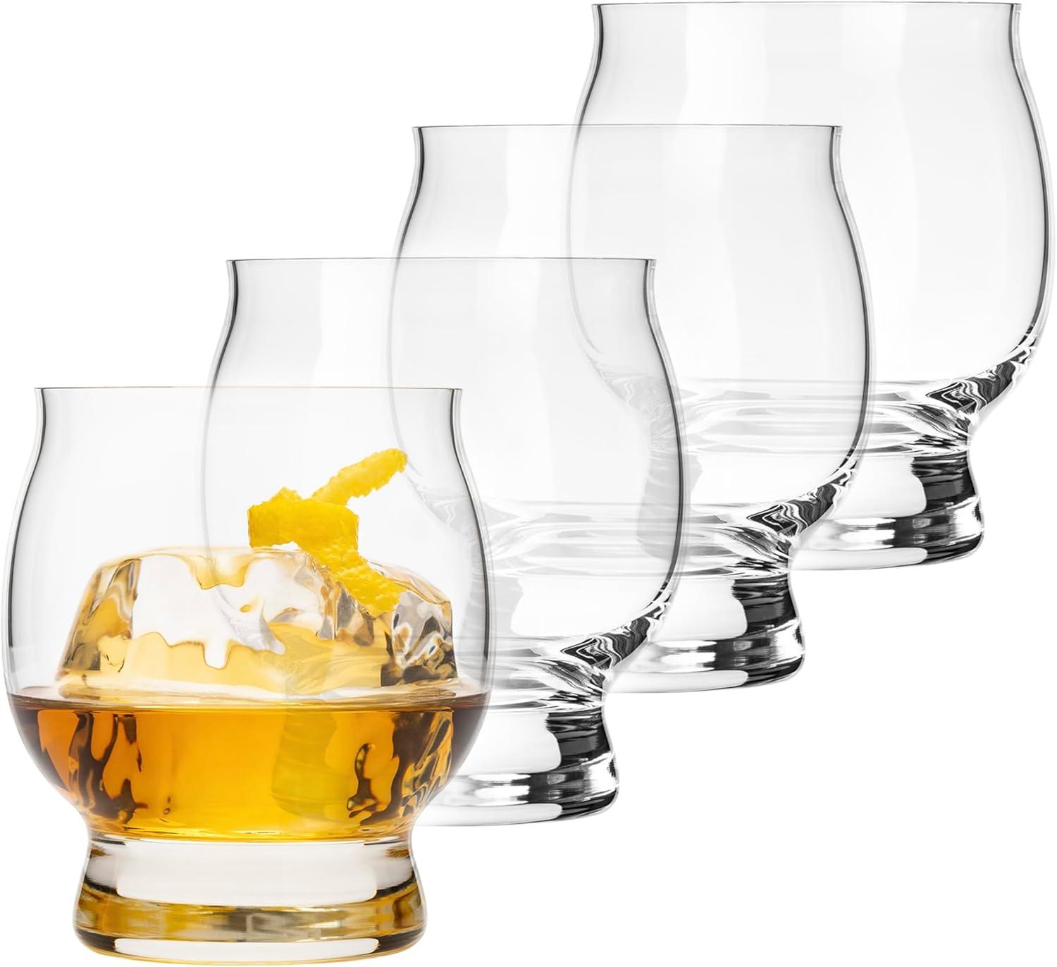 Libbey Signature 13.5 Oz Clear Glass Whiskey Cocktail Set of 4