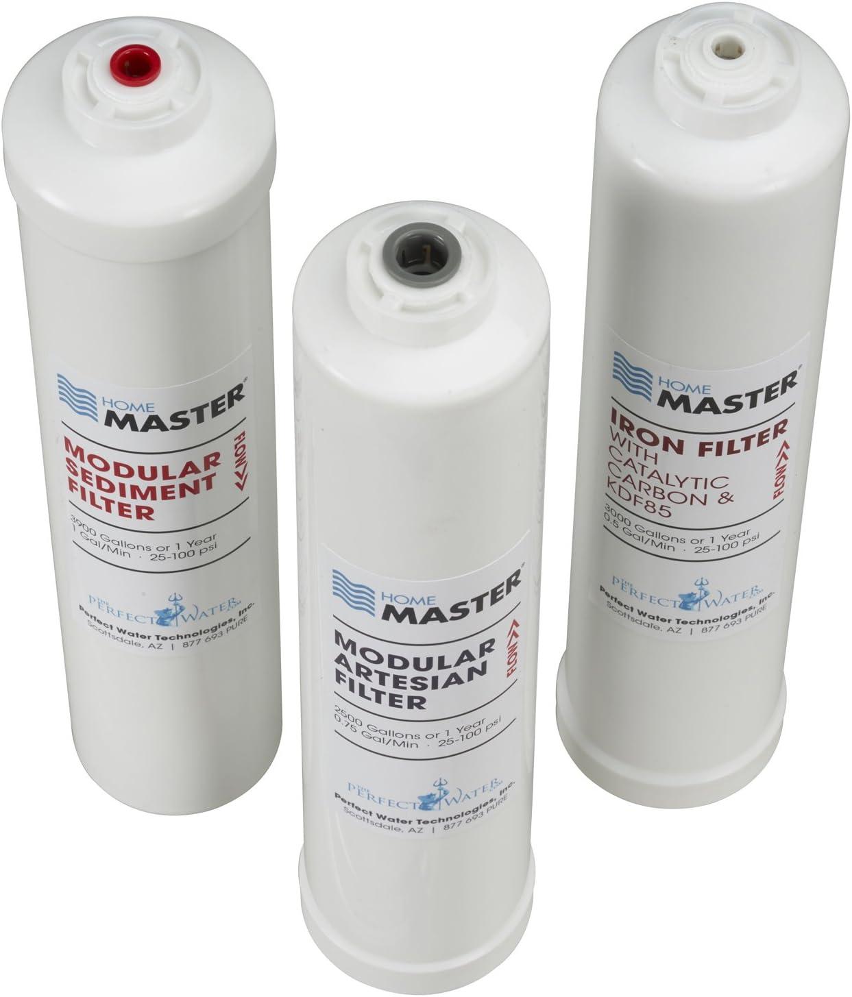 ISet-TMA-HGP HydroGardener Pro Replacement Water Filter Change Set, 1/4in sediment, 1/4in Iron, 3/8in Artesian