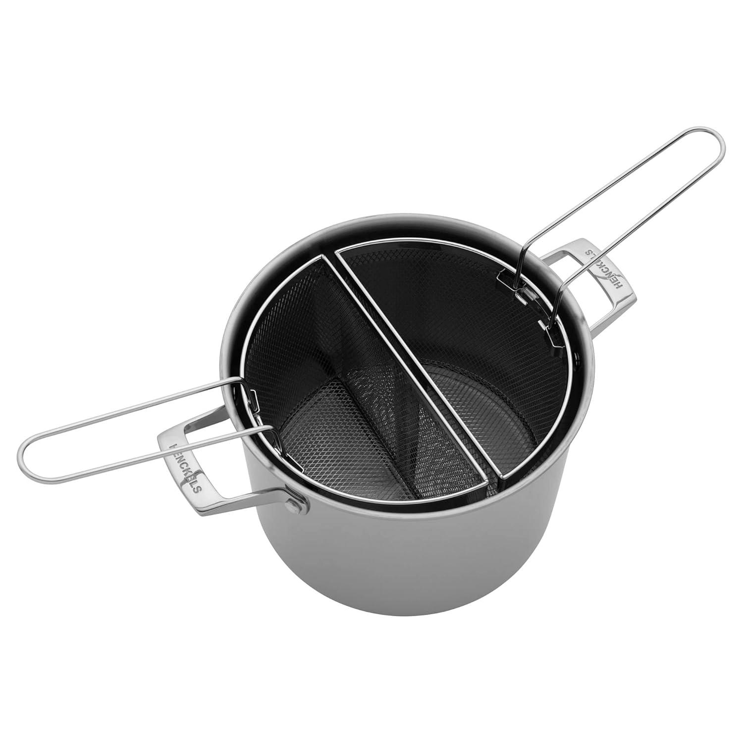 HENCKELS 8.5-Qt. Stainless Steel Pasta Pot with Straining Baskets