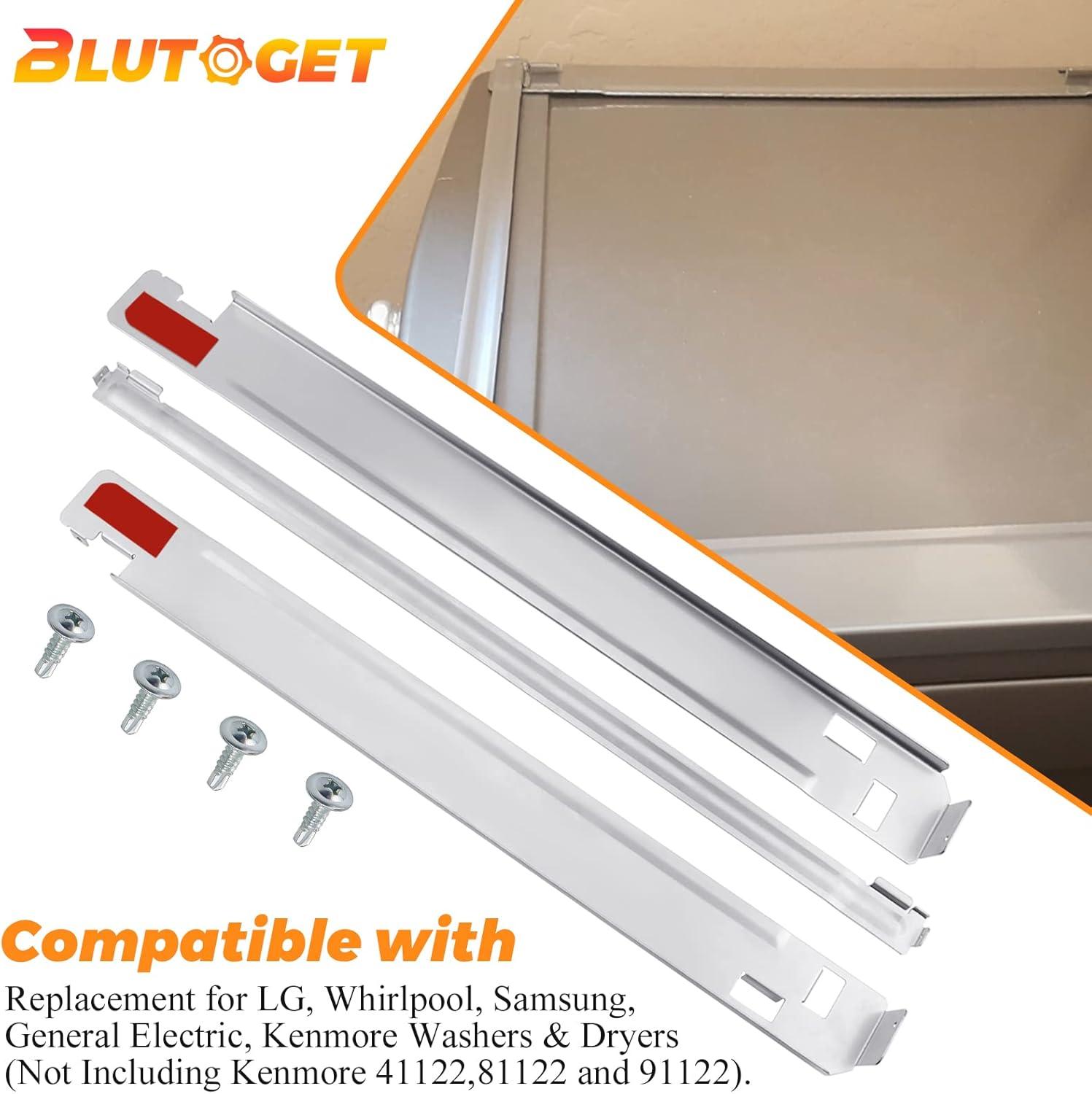 KSTK1 27-inch Laundry Stacking Kit Replacement for LG Washer Dryer Stacking Kit KSTK1 by Blutoget - Solid Metal with Chrome Coated - WSTK1 KSTK1 Lg Stacking Kit 27