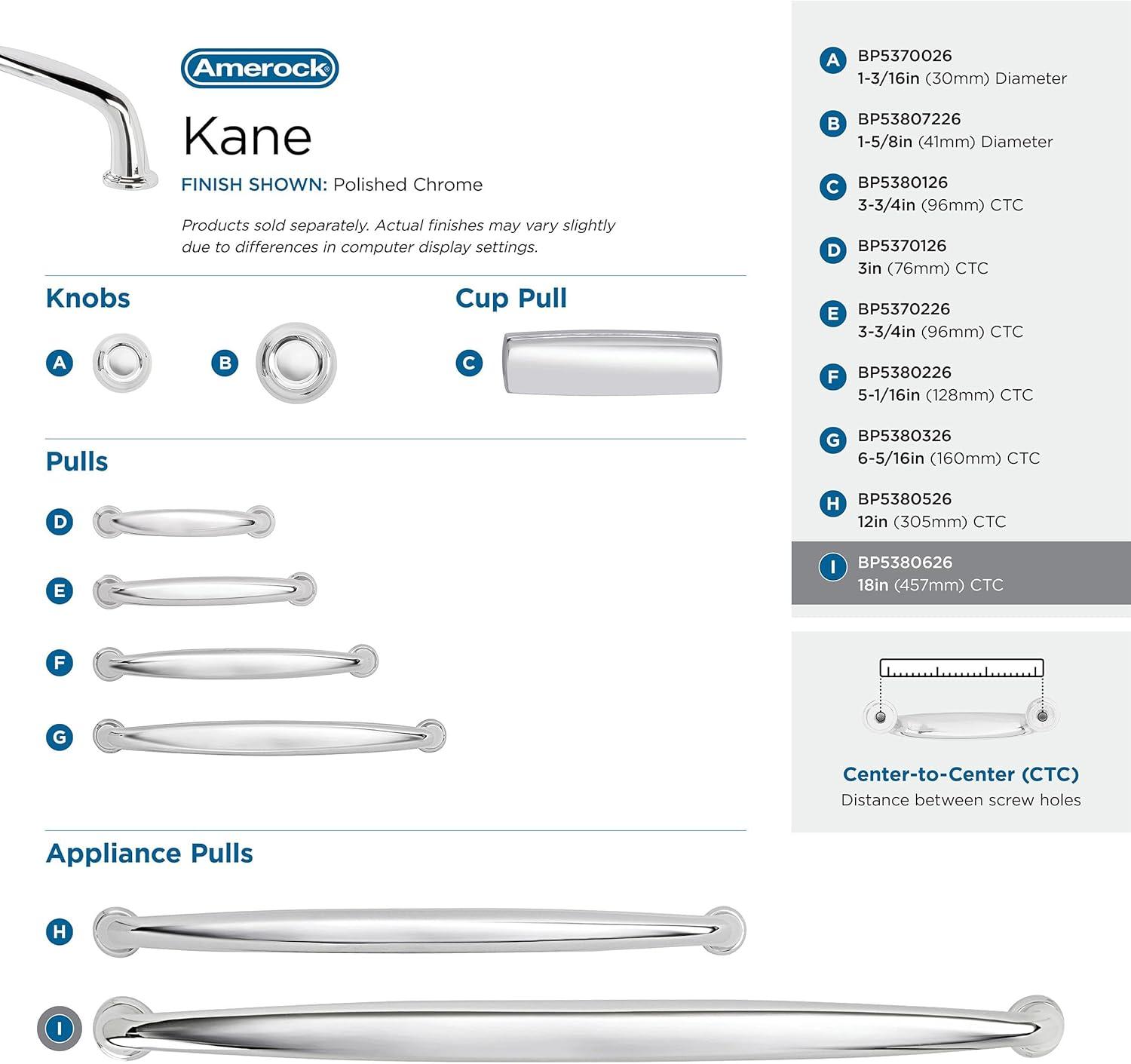 Amerock Kane Appliance Pull