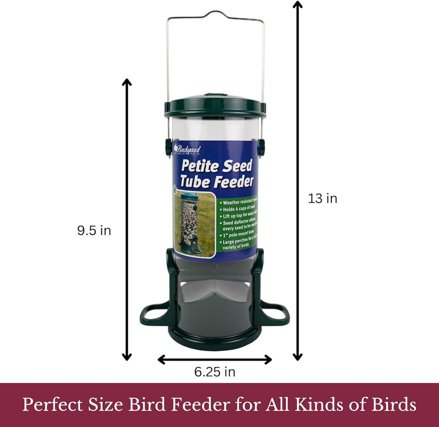 Clear Acrylic Surface Mount Bird Seed Tray with Drainage Holes