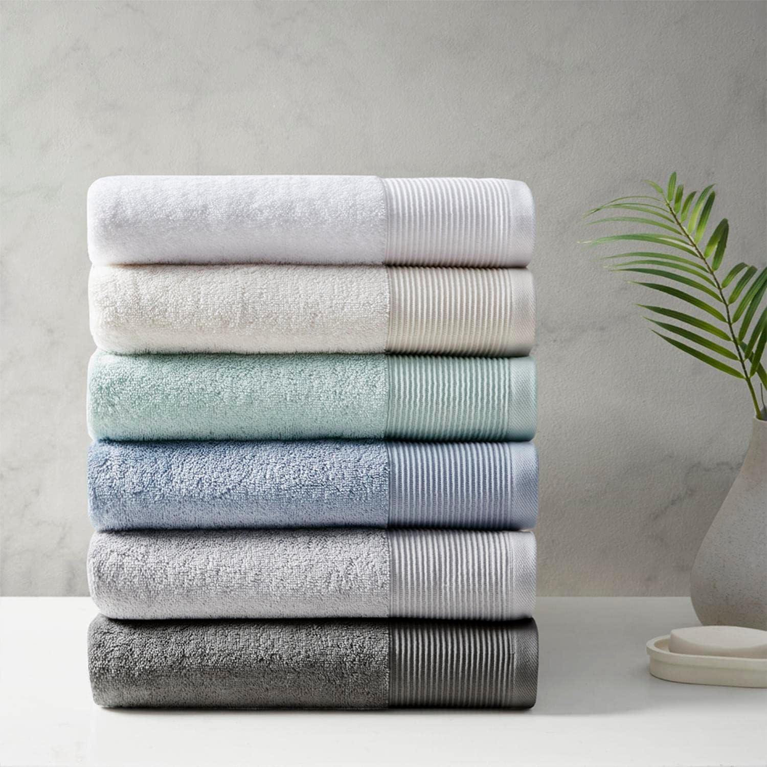 Nuage Silver Infused Cotton Tencel Blend 6-Piece Towel Set