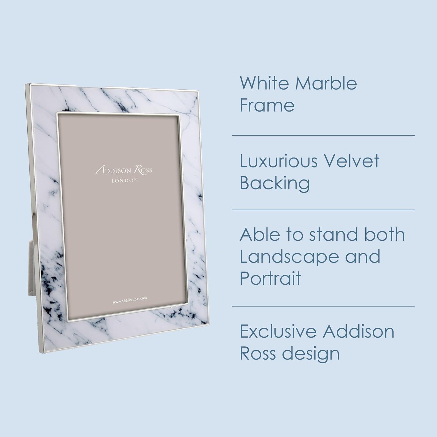 Addison Ross White Marble Frame 4x6
