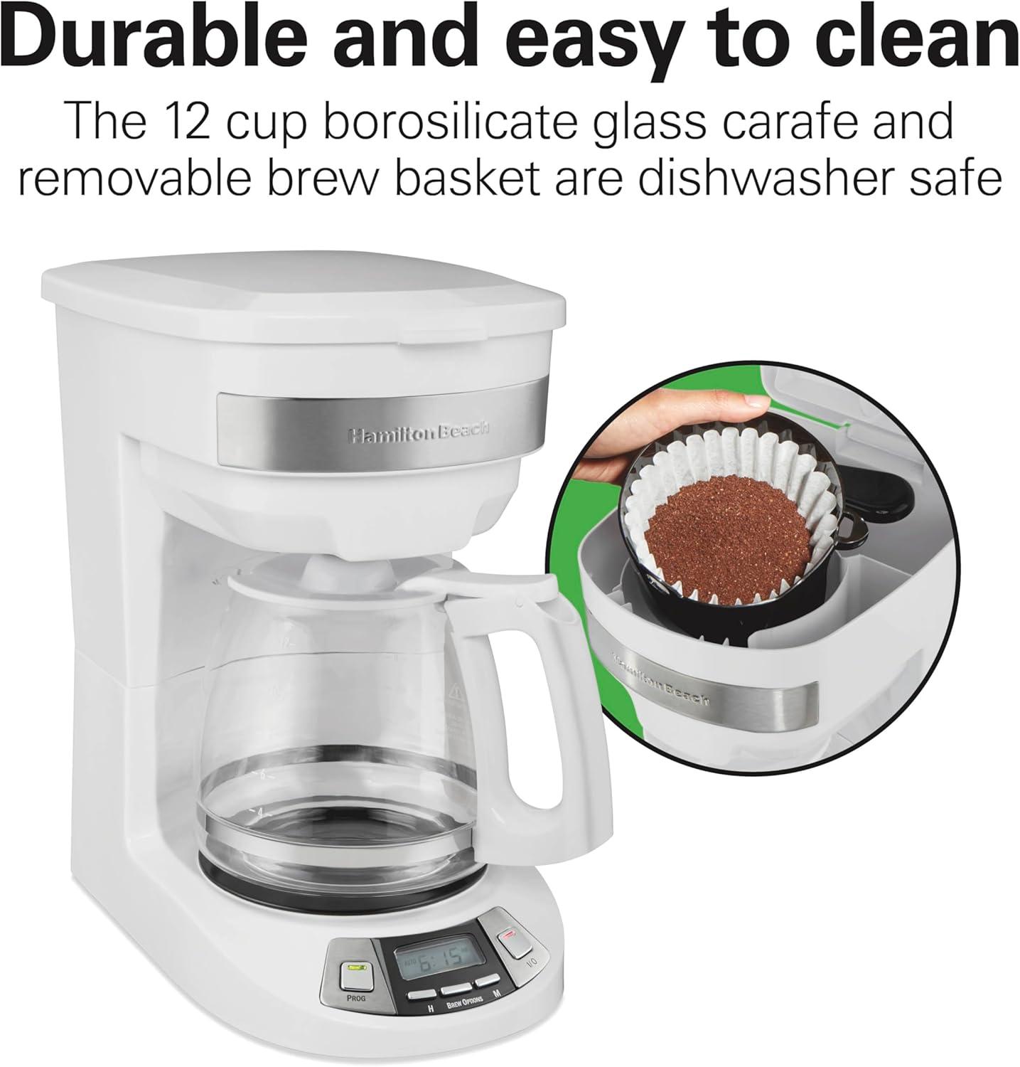 Hamilton Beach® Programmable Coffee Maker 12 Cup Capacity