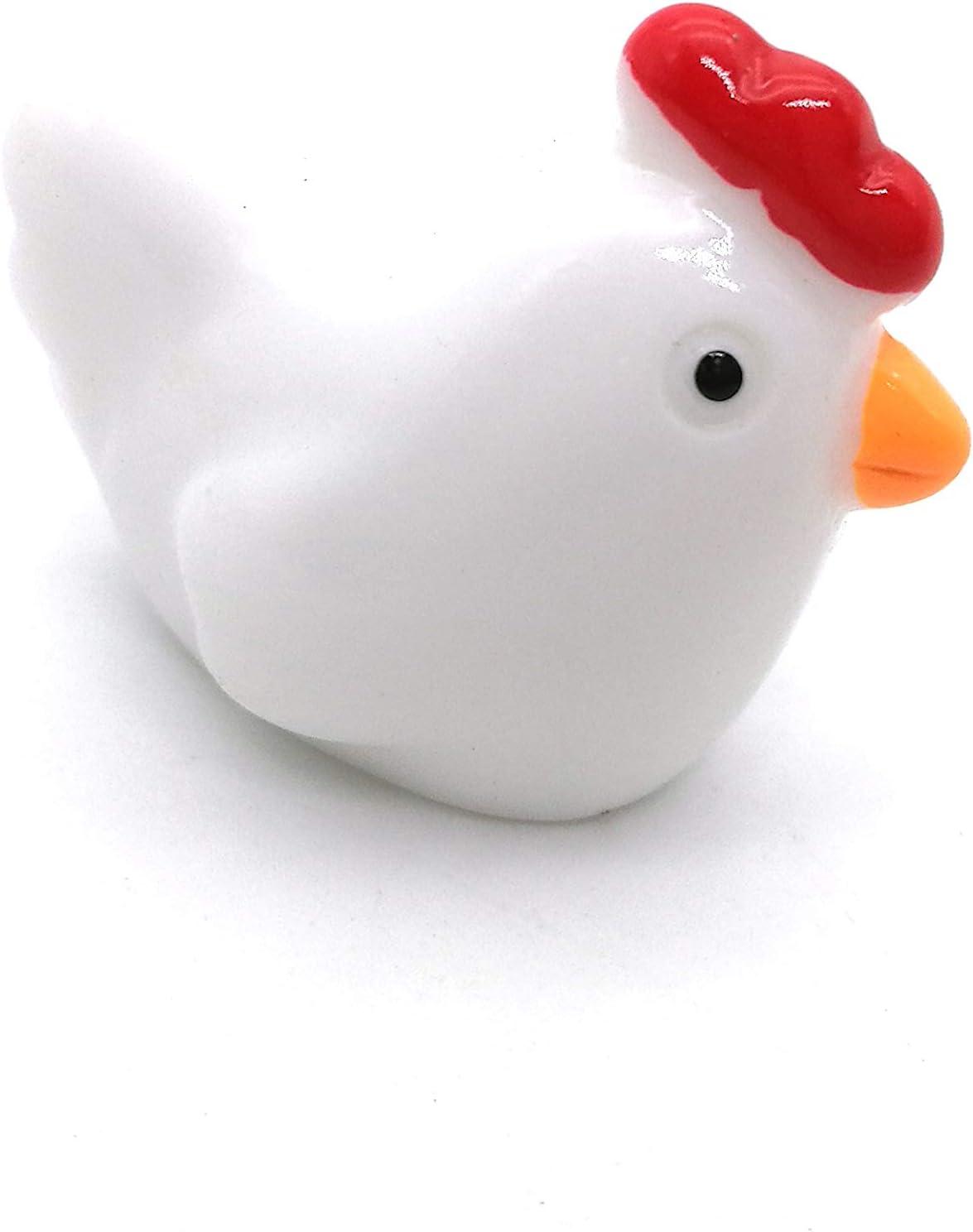 Miniature Chicken Family Figurines Set for DIY Terrarium Crafts