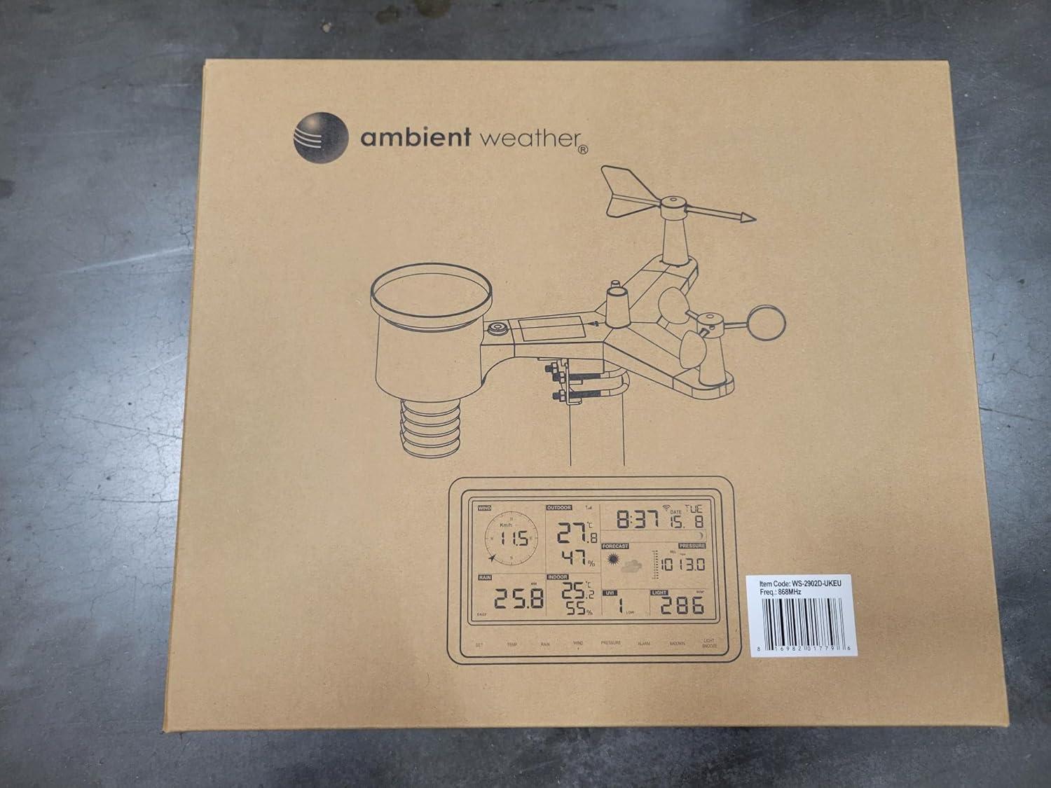 17'' Solar Powered Wireless Outdoor Weather Station