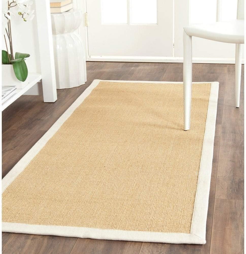 Natural Fiber NF441 Power Loomed Indoor Accent Rug - Maize/Wheat - 2'6"x4' - Safavieh.