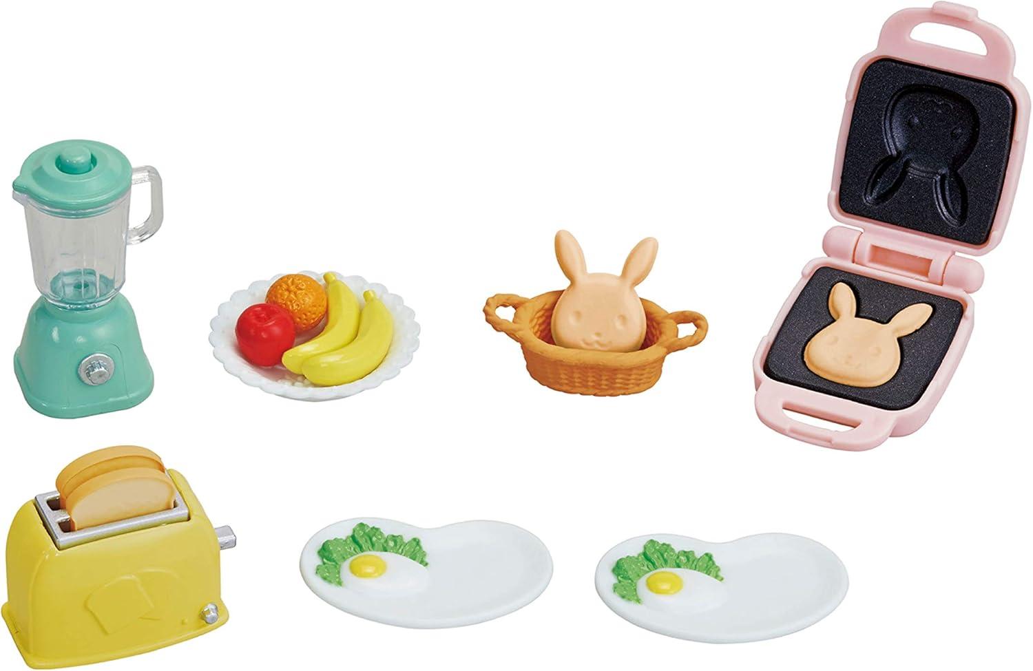 Calico Critters Breakfast Playset, Dollhouse Furniture and Accessories with "Working" Features