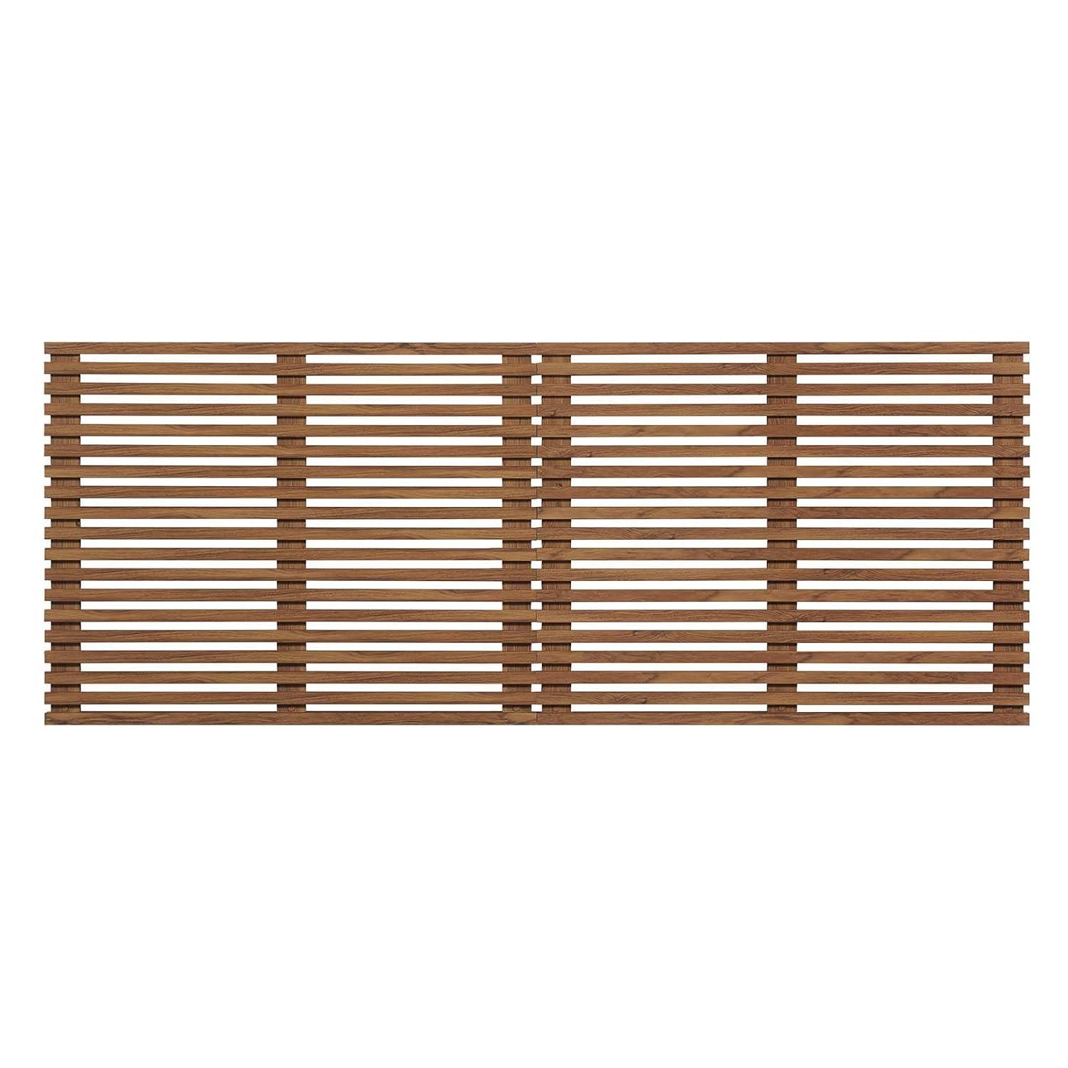 Modway Render Wall Mount Modern Wood King Headboard in Walnut