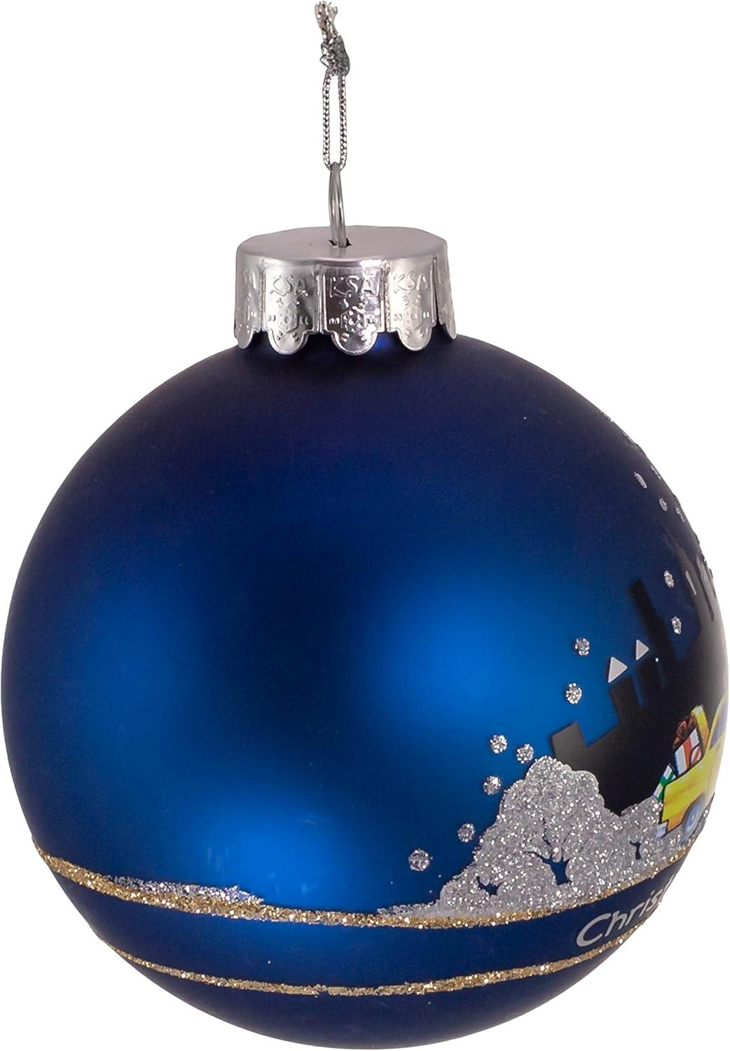 Kurt Adler New York Glass Ball Ornament, 80mm