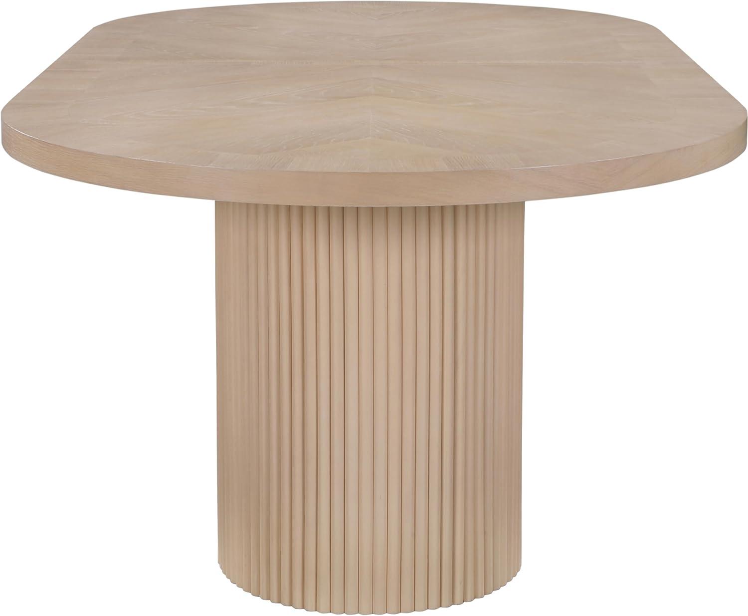 Ivona Natural Oak Extendable Oval Dining Table